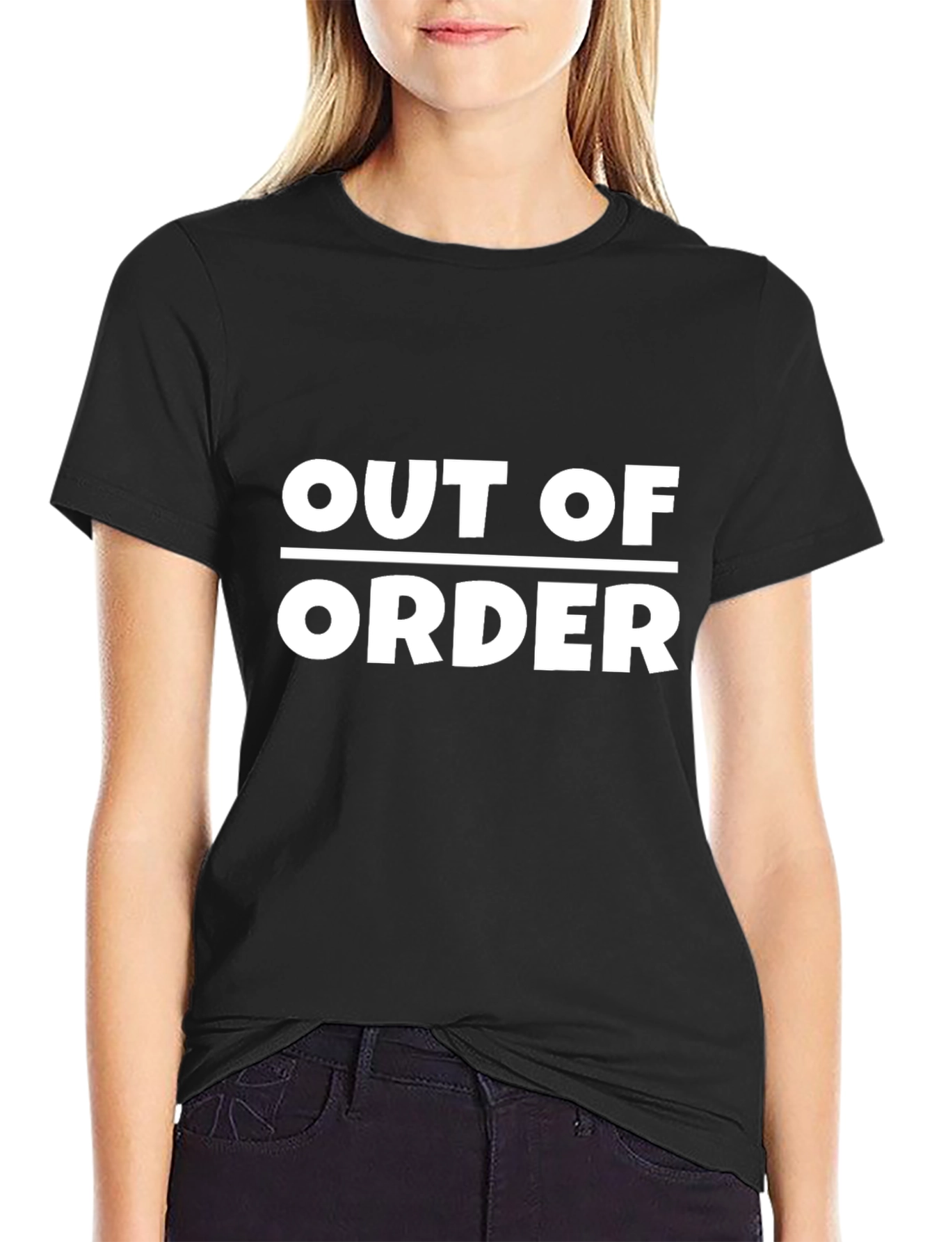 Out of Order Graphic Tee - Black