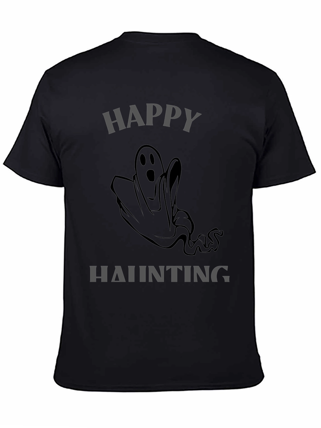Happy Haunting Ghost Graphic T-Shirt