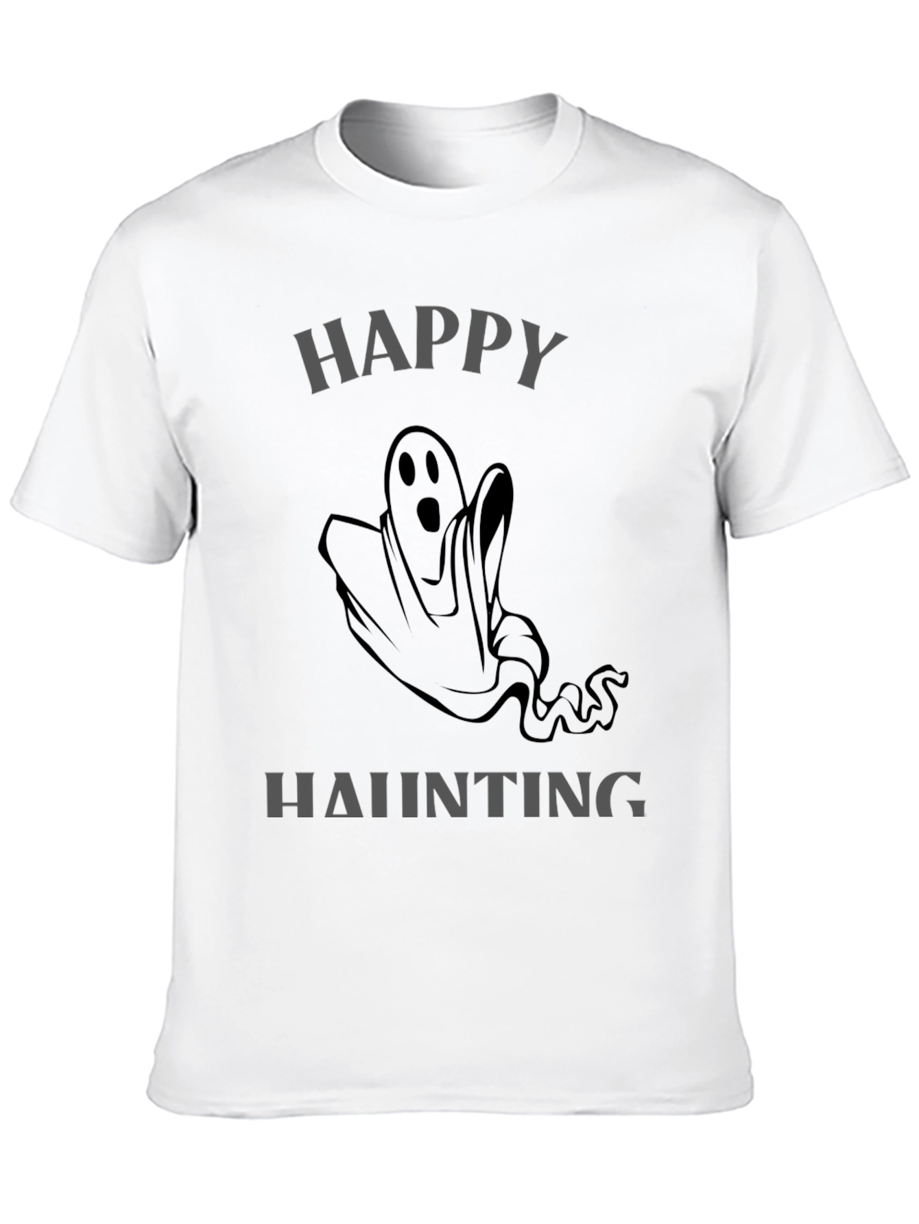 Happy Haunting Ghost Graphic T-Shirt