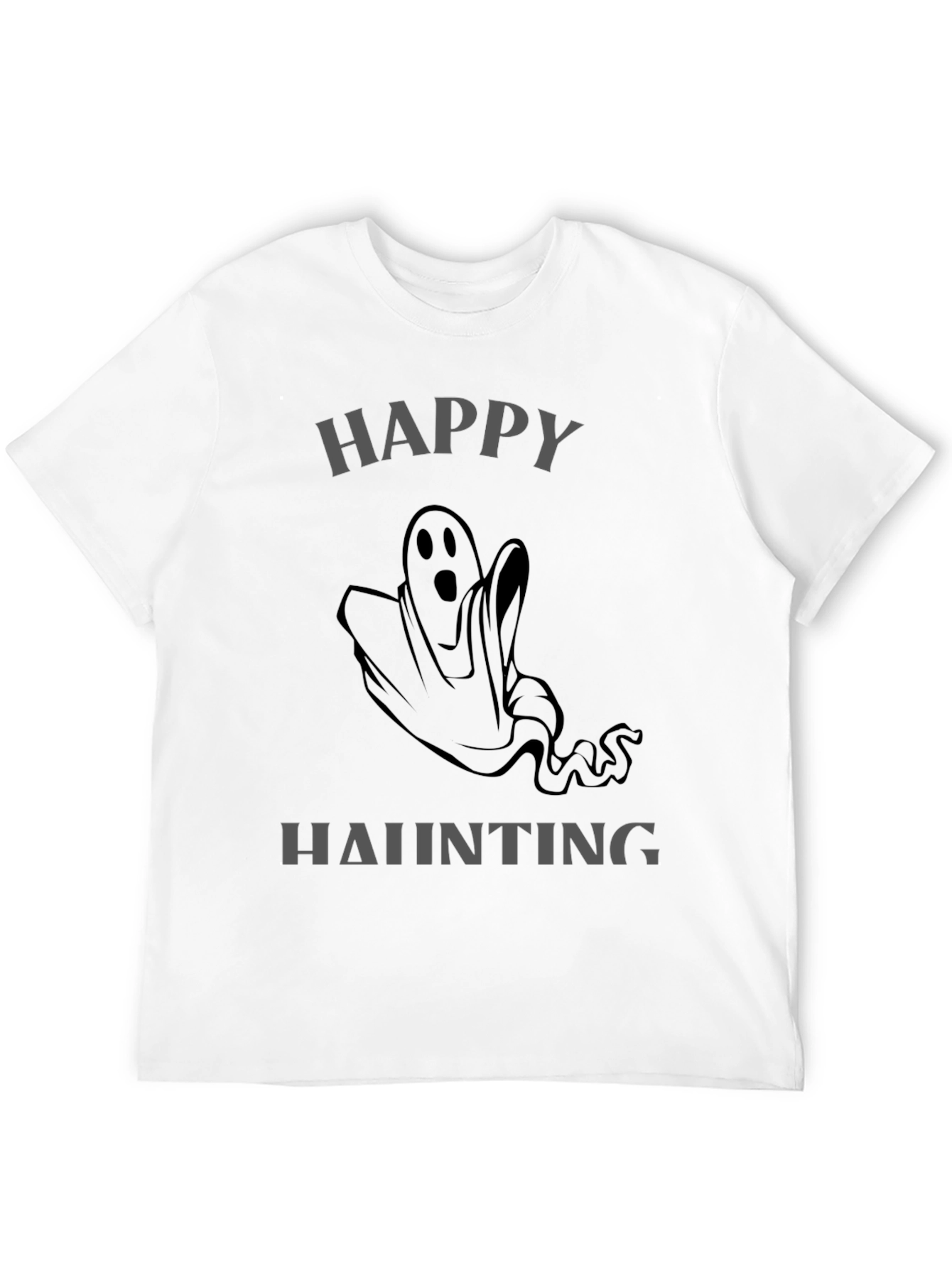 Happy Haunting Ghost Graphic T-Shirt