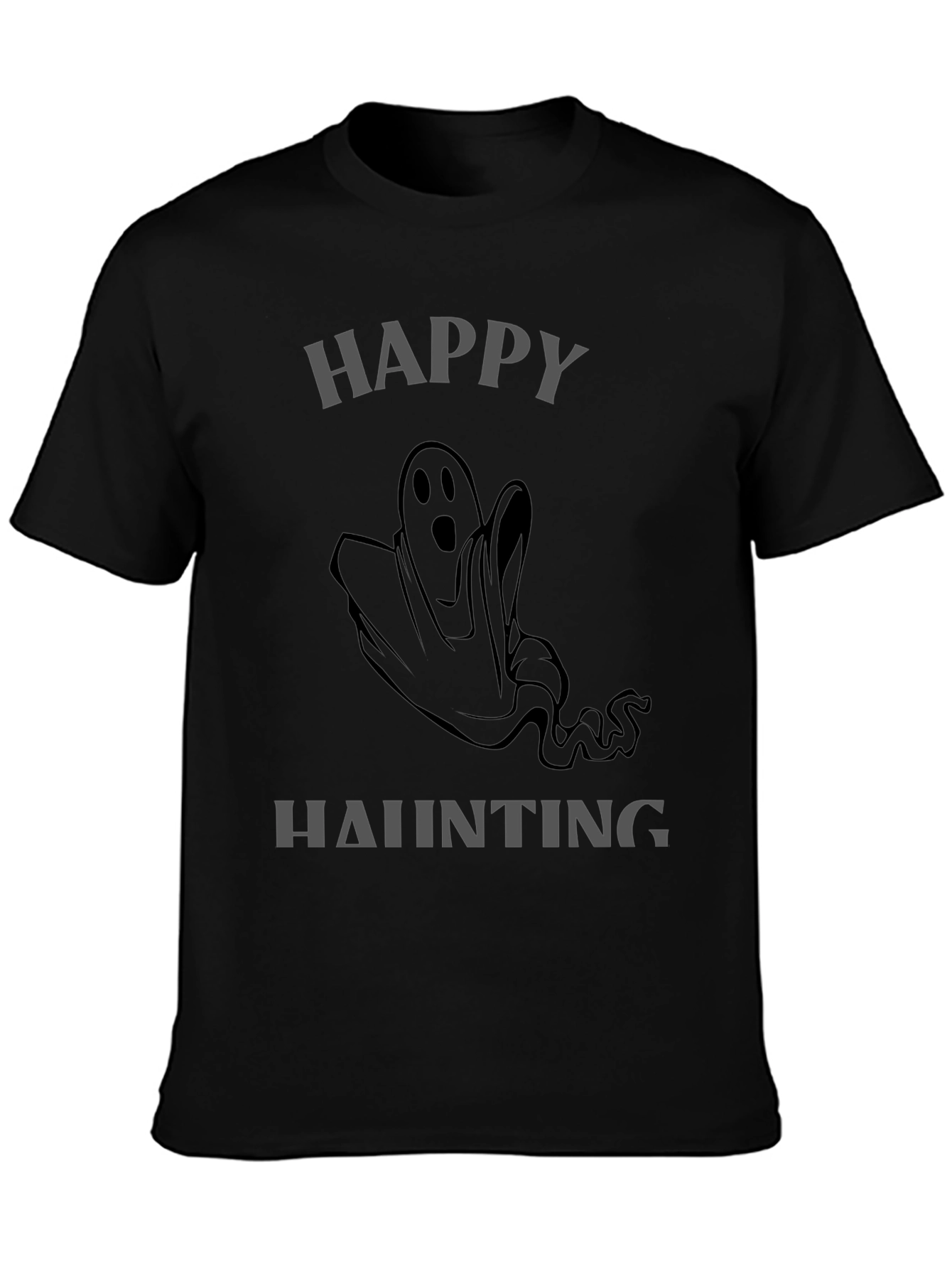 Happy Haunting Ghost Graphic T-Shirt