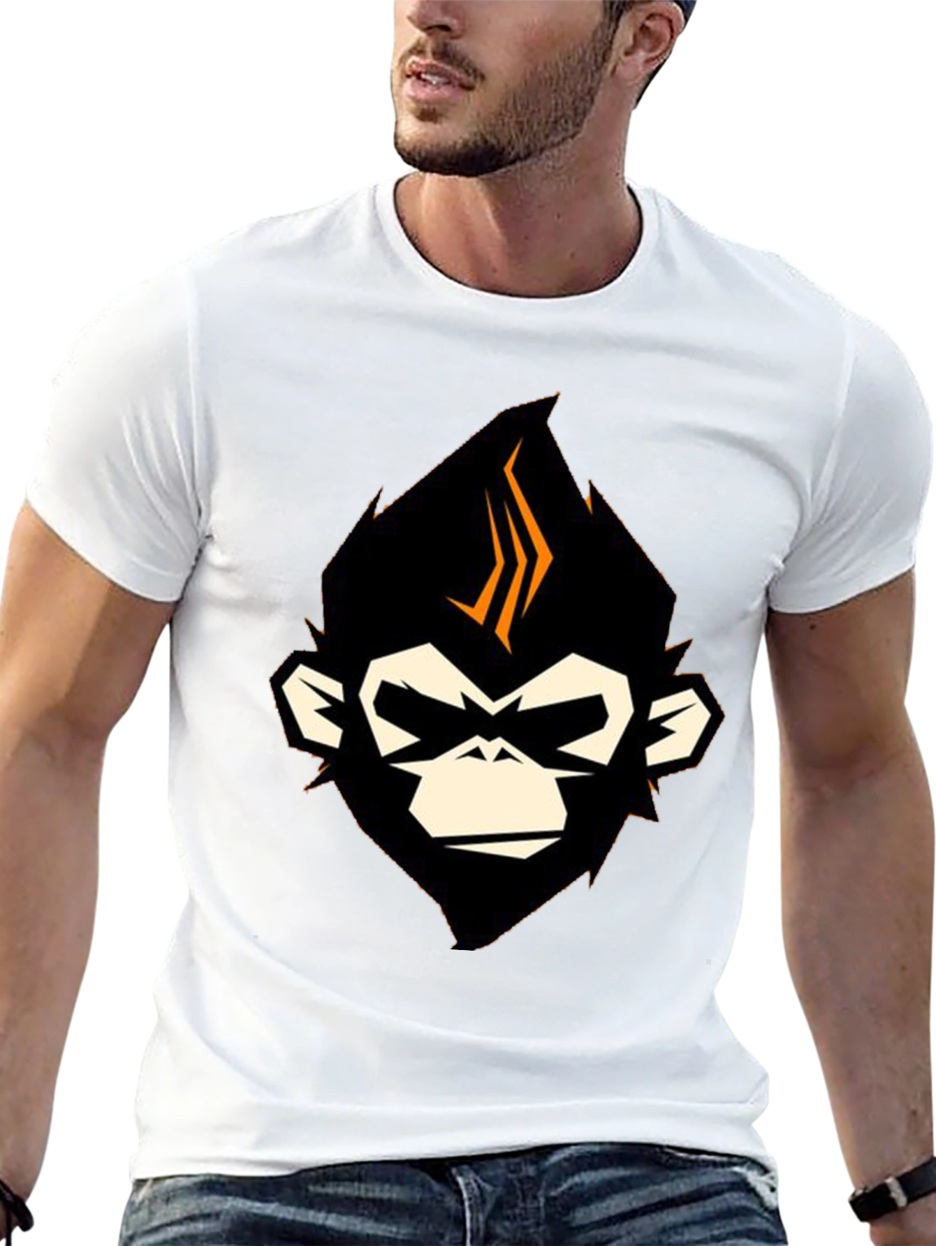 Cool Monkey Graphic Black T-Shirt