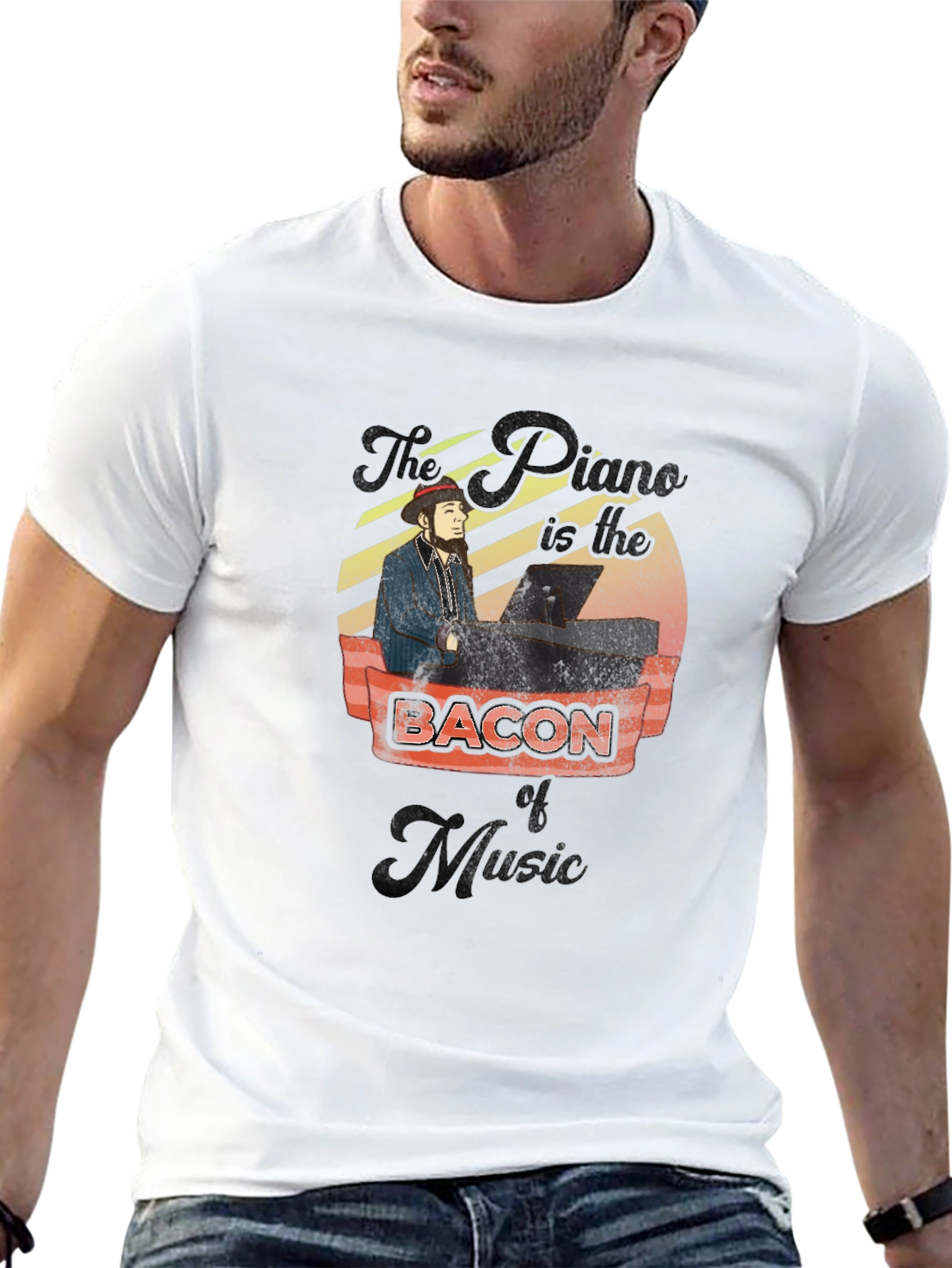 Piano & Bacon Music T-Shirt