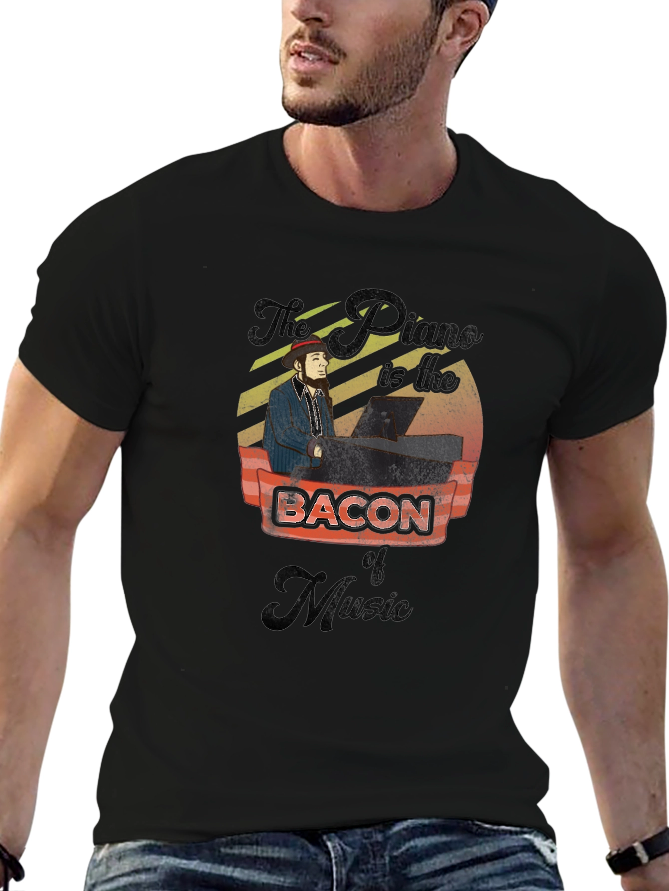 Piano & Bacon Music T-Shirt