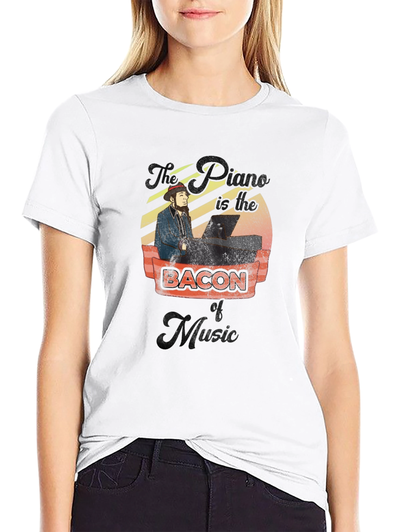 Piano & Bacon Music T-Shirt