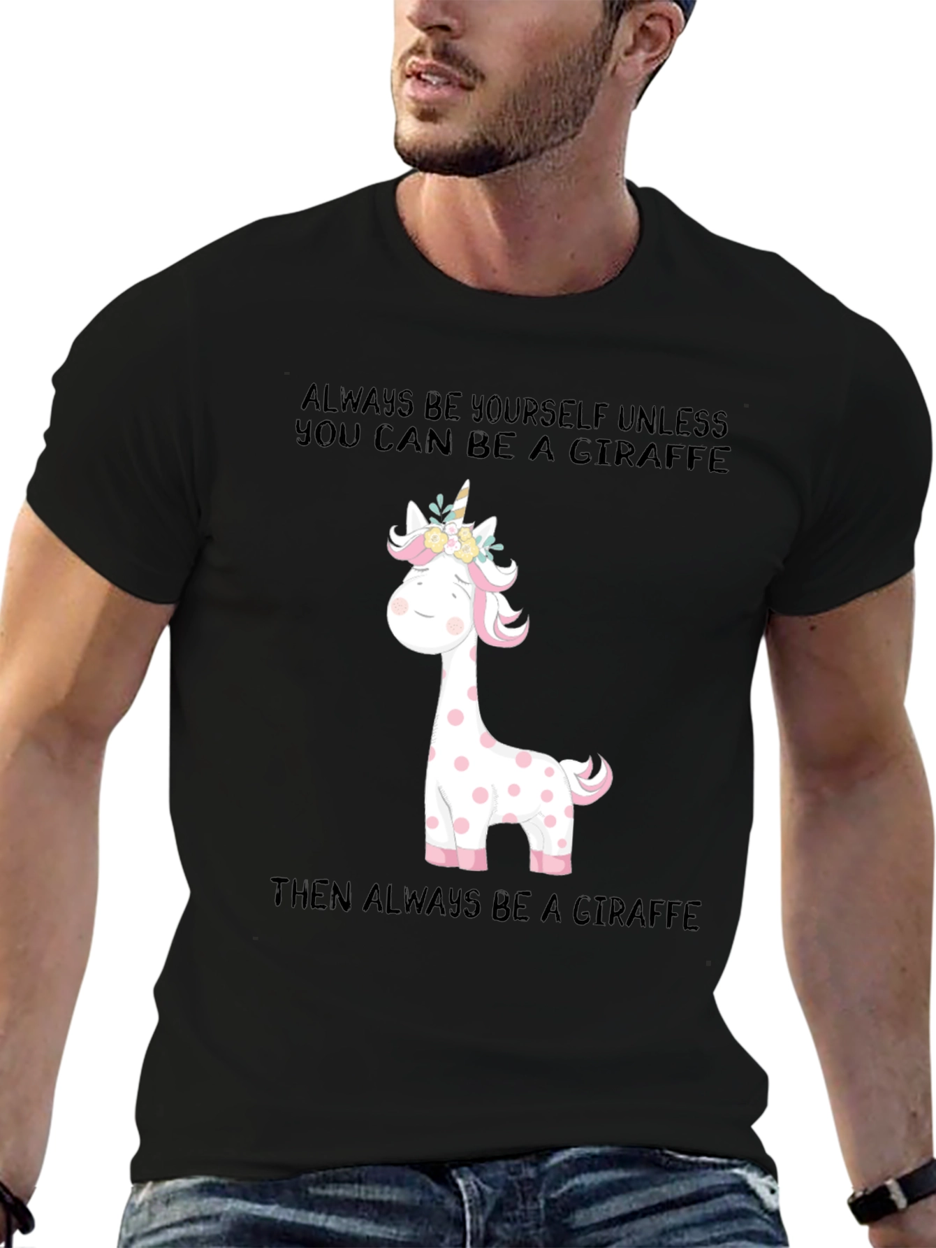 Giraffe Unicorn T-Shirt: Be Yourself!