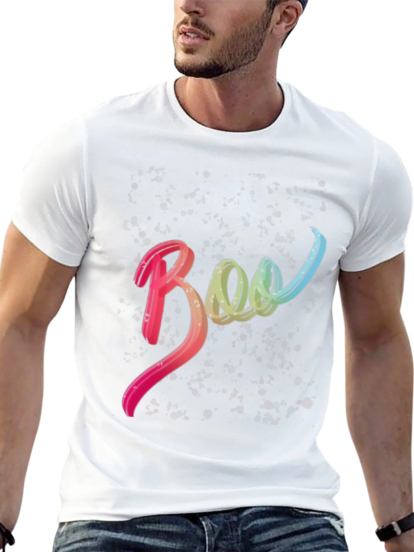 Boo Halloween Graphic Tee - Spooky Season Shirt