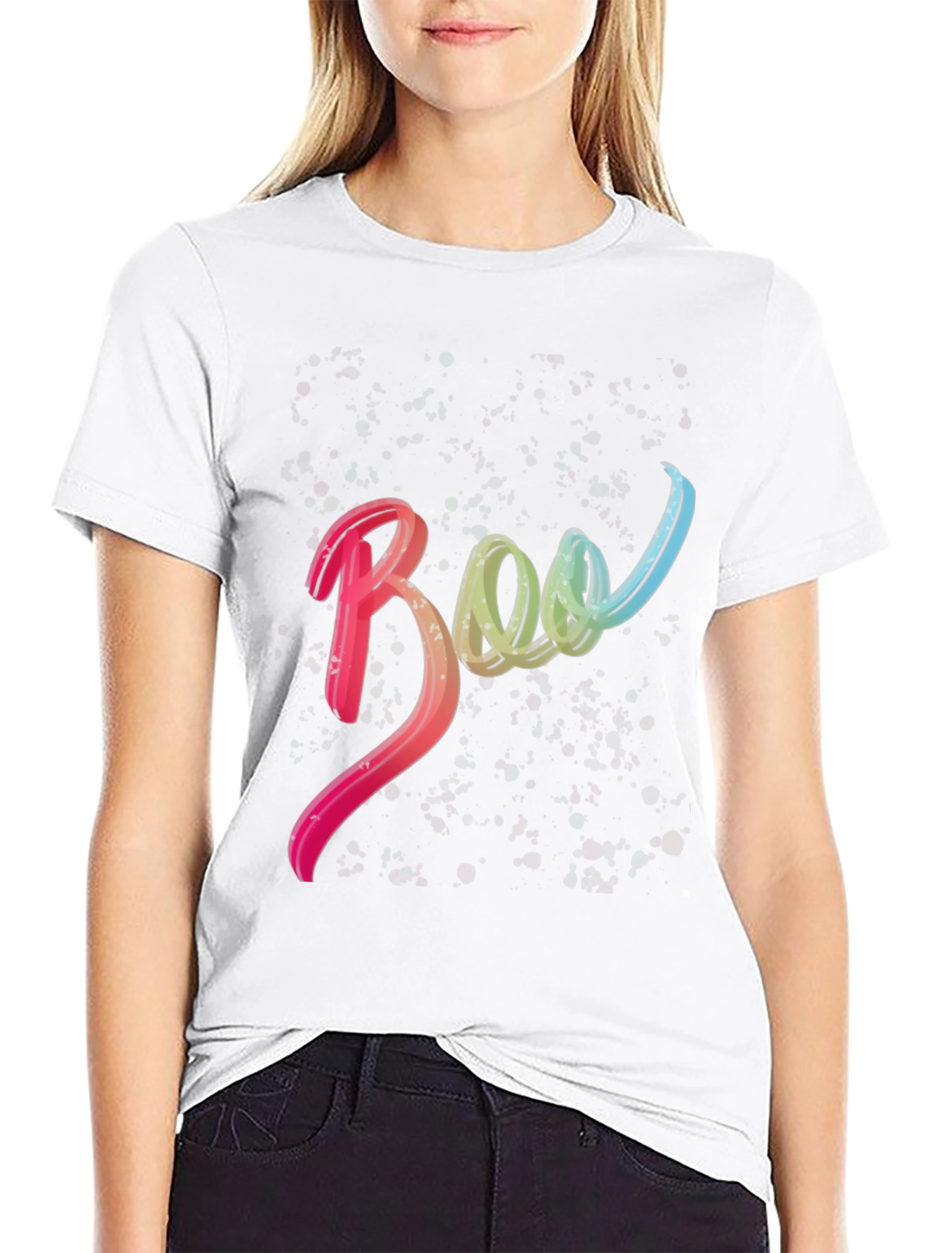 Boo Halloween Graphic Tee - Spooky Season Shirt