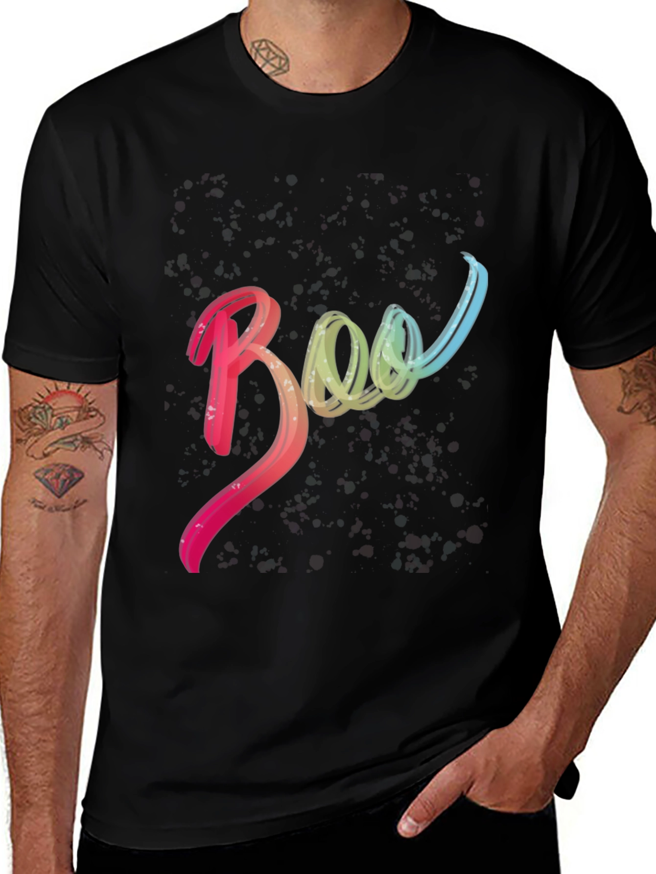 Boo Halloween Graphic Tee - Spooky Season Shirt