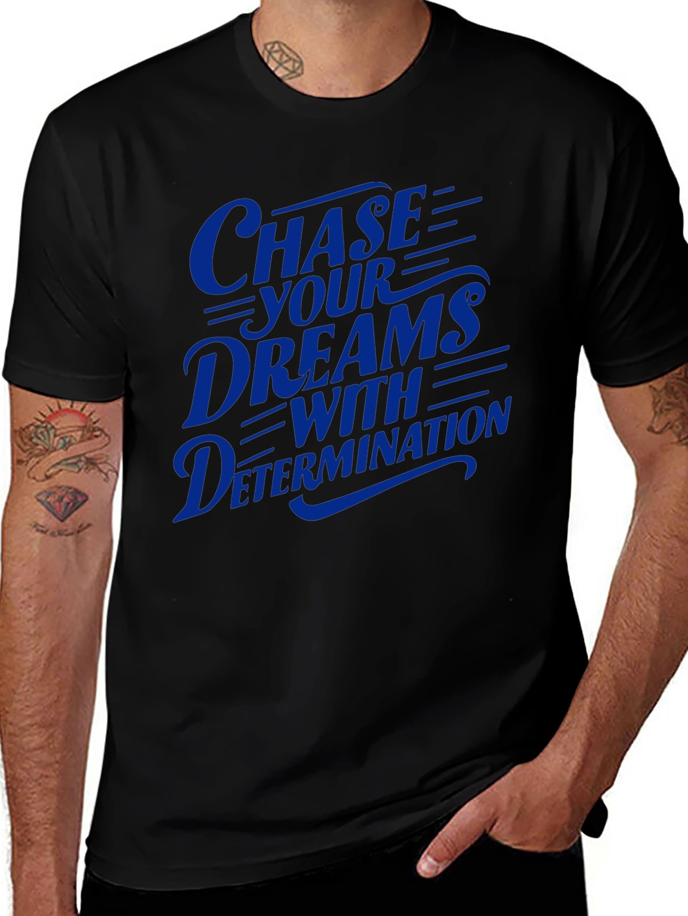 Chase Your Dreams Graphic T-Shirt - Motivational Tee