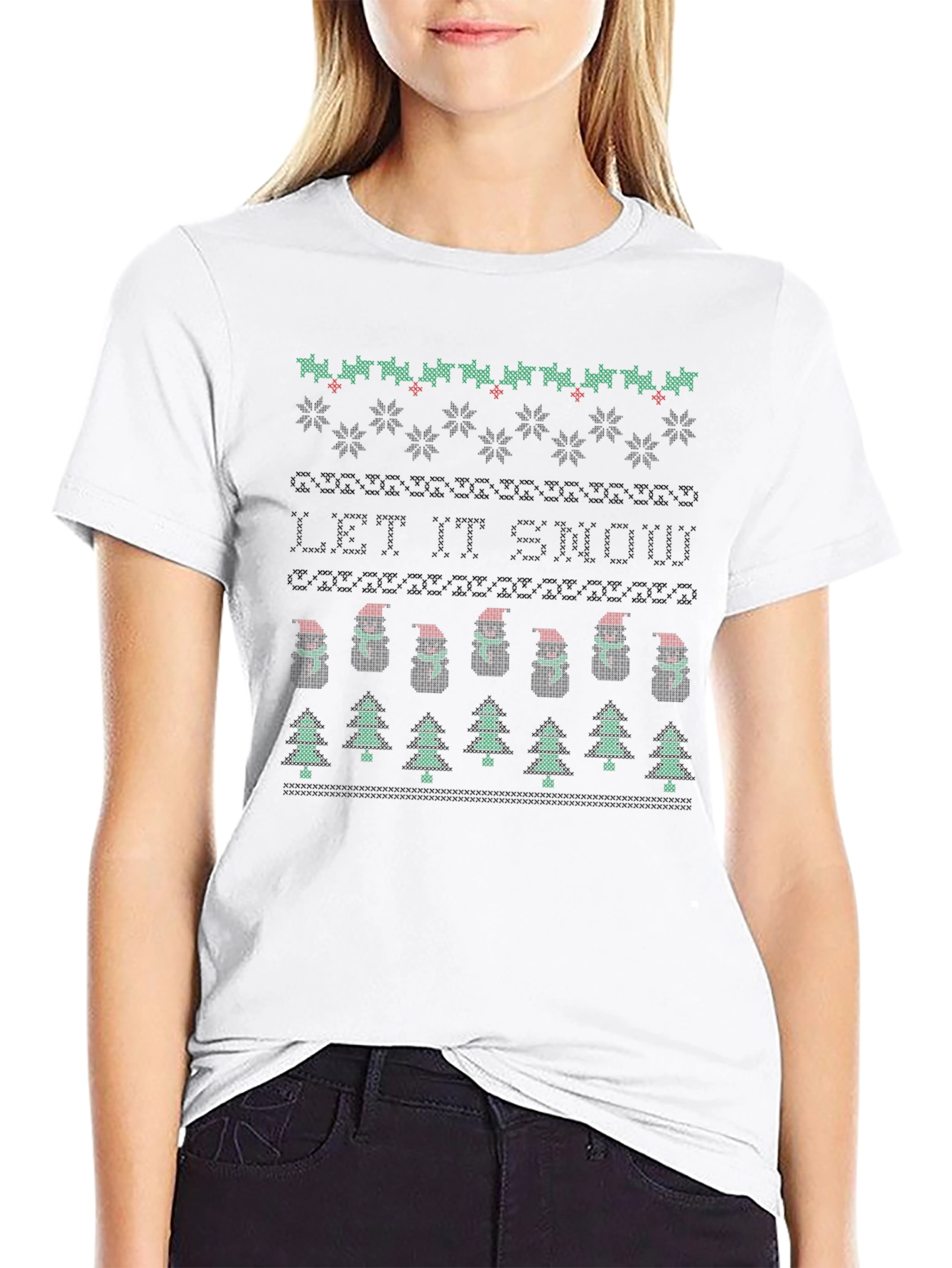 Festive Let It Snow Holiday T-Shirt