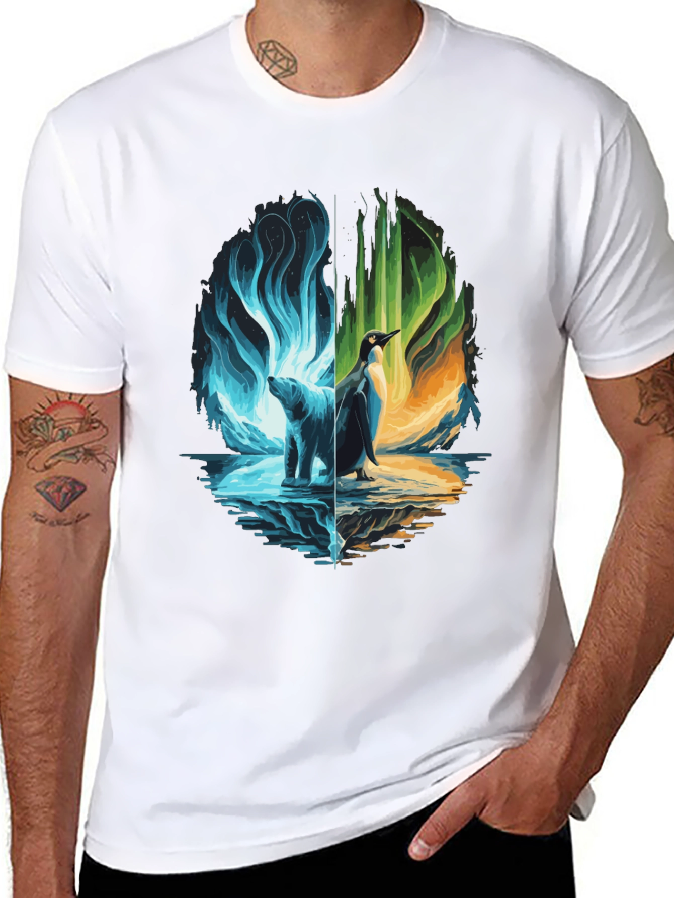Polar Opposites Graphic Tee