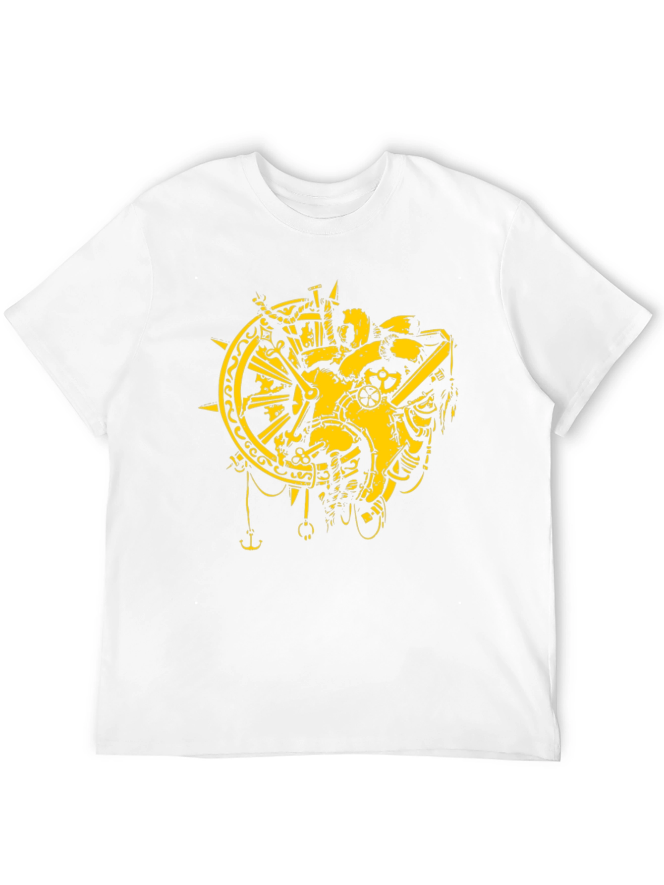 Steampunk Heart T-Shirt - Gear & Compass Design