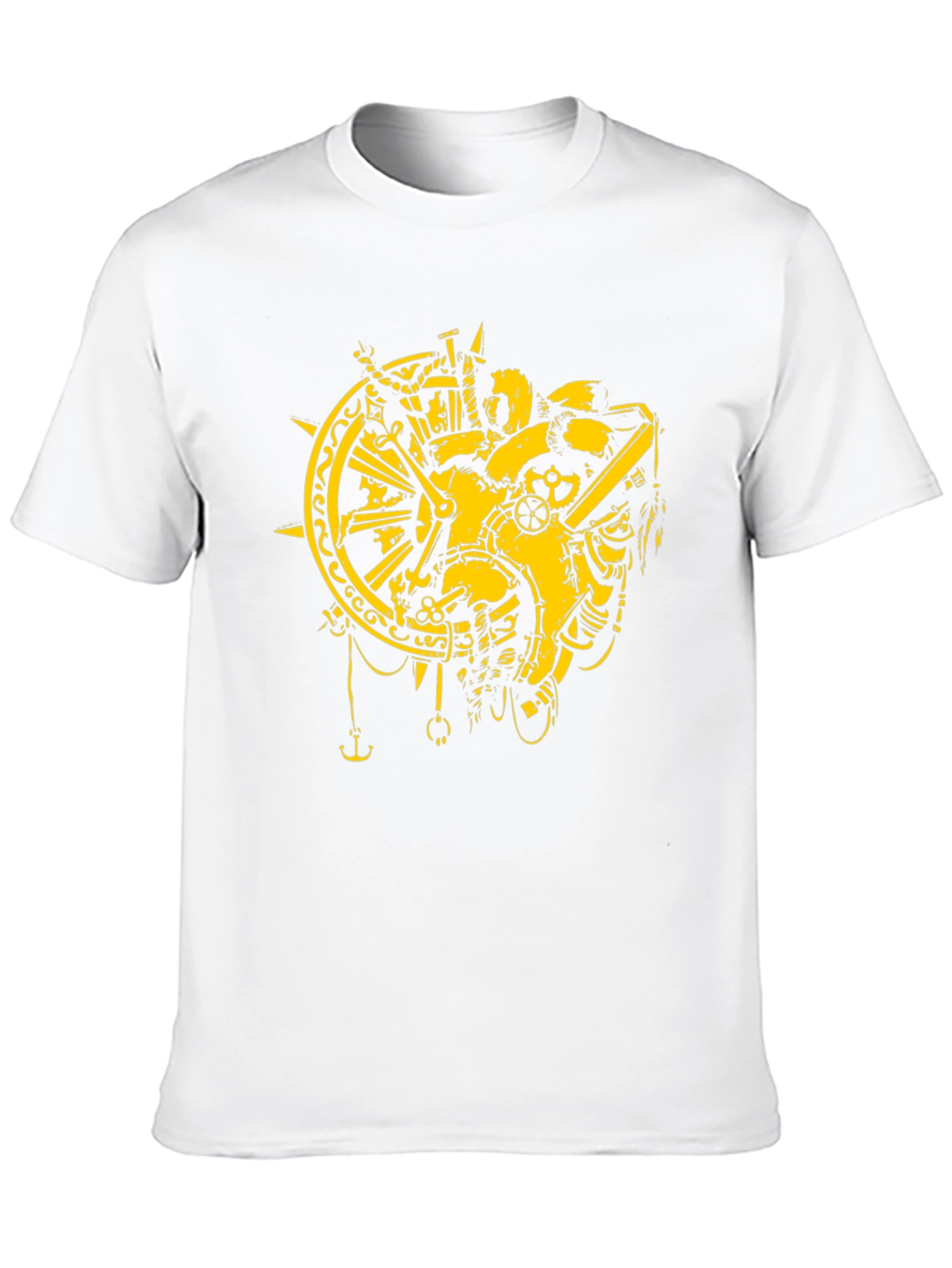 Steampunk Heart T-Shirt - Gear & Compass Design