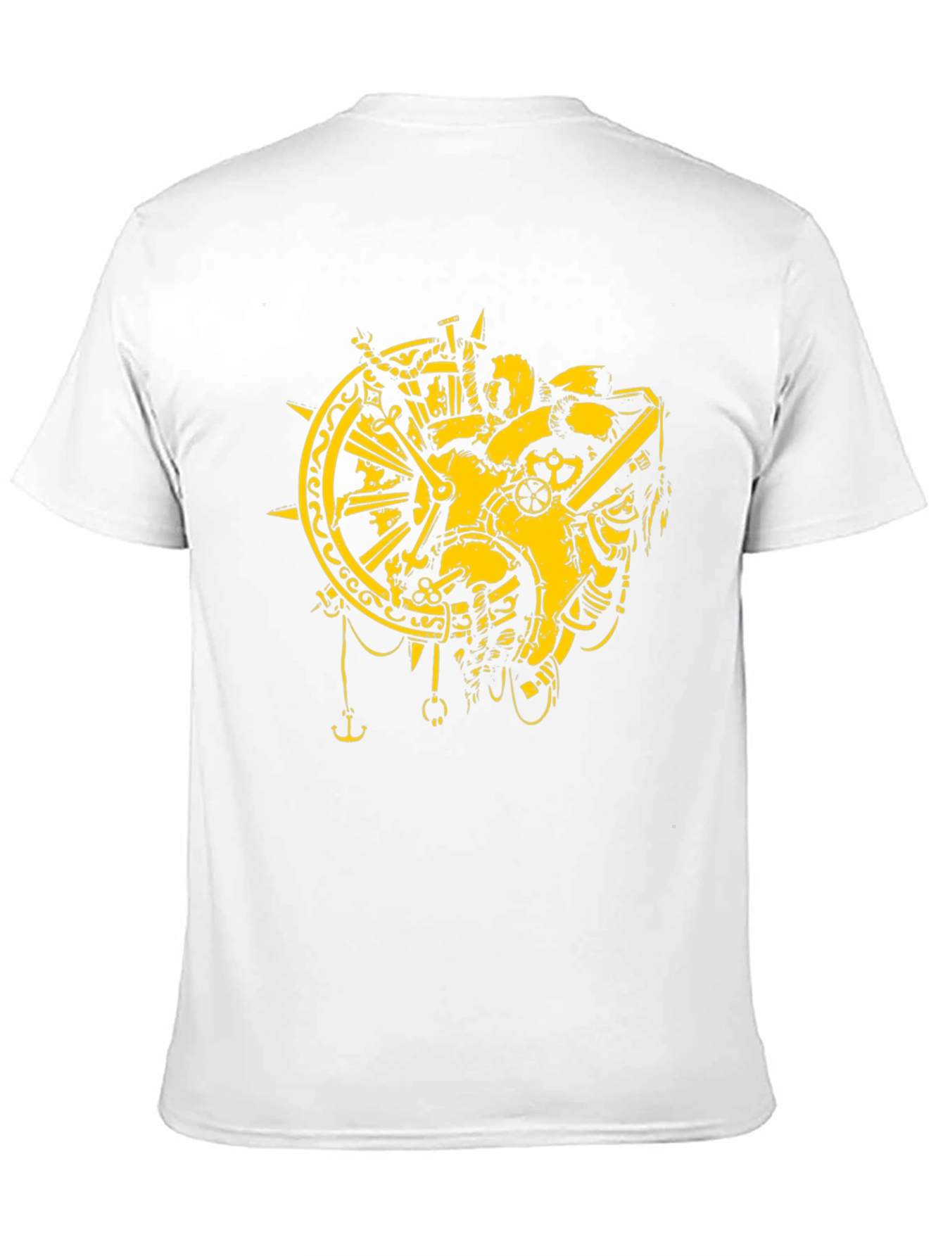 Steampunk Heart T-Shirt - Gear & Compass Design