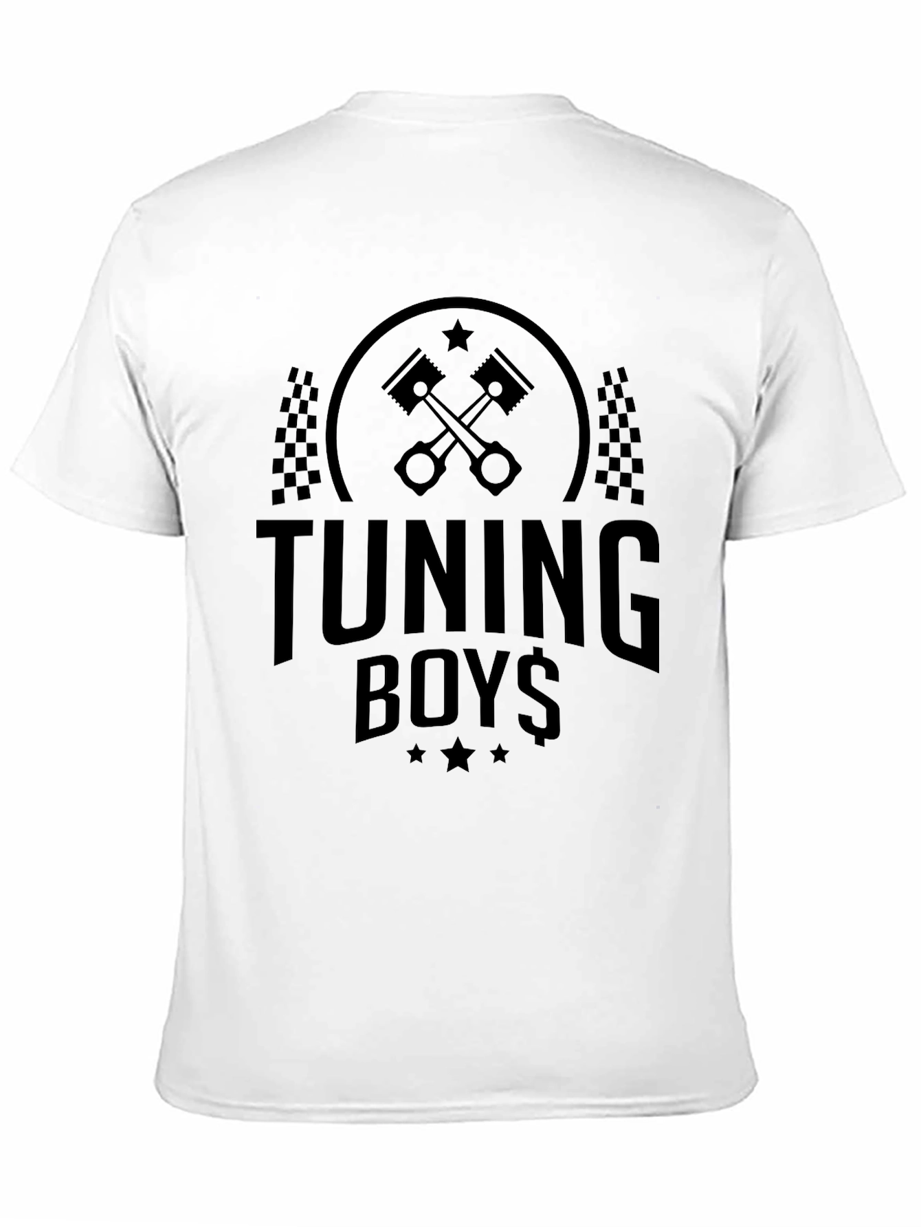 Tuning Boys Black Graphic Tee