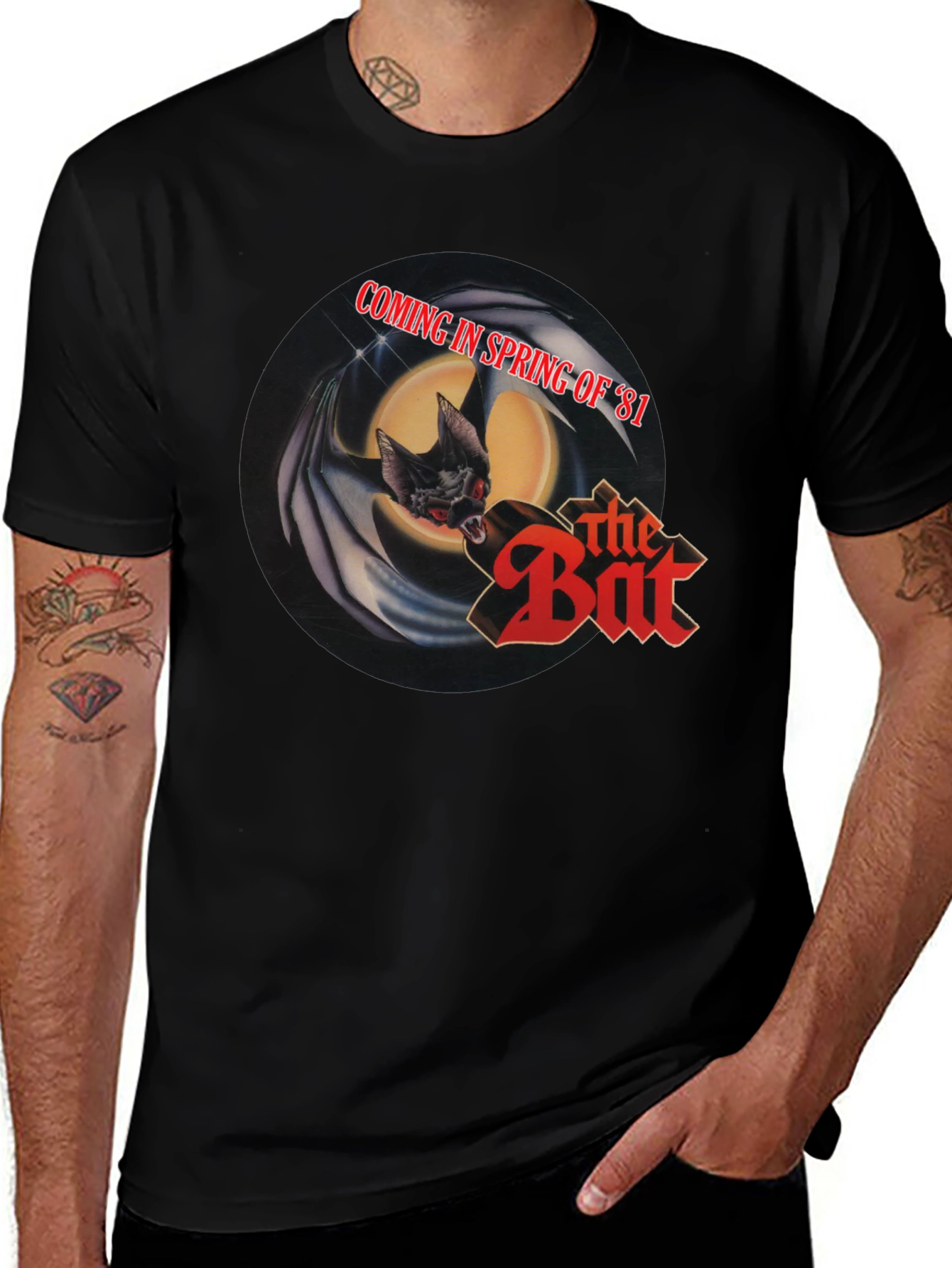 The Bat Movie Promo Black T-Shirt