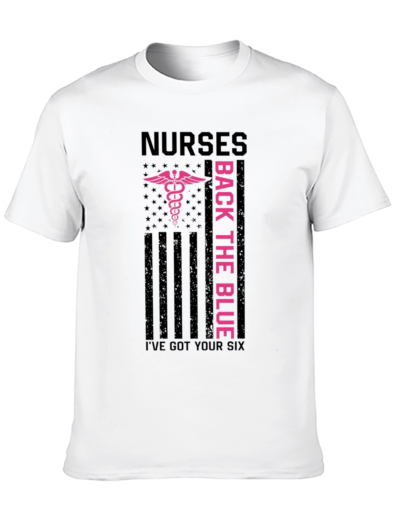 Nurses Back the Blue Graphic T-Shirt