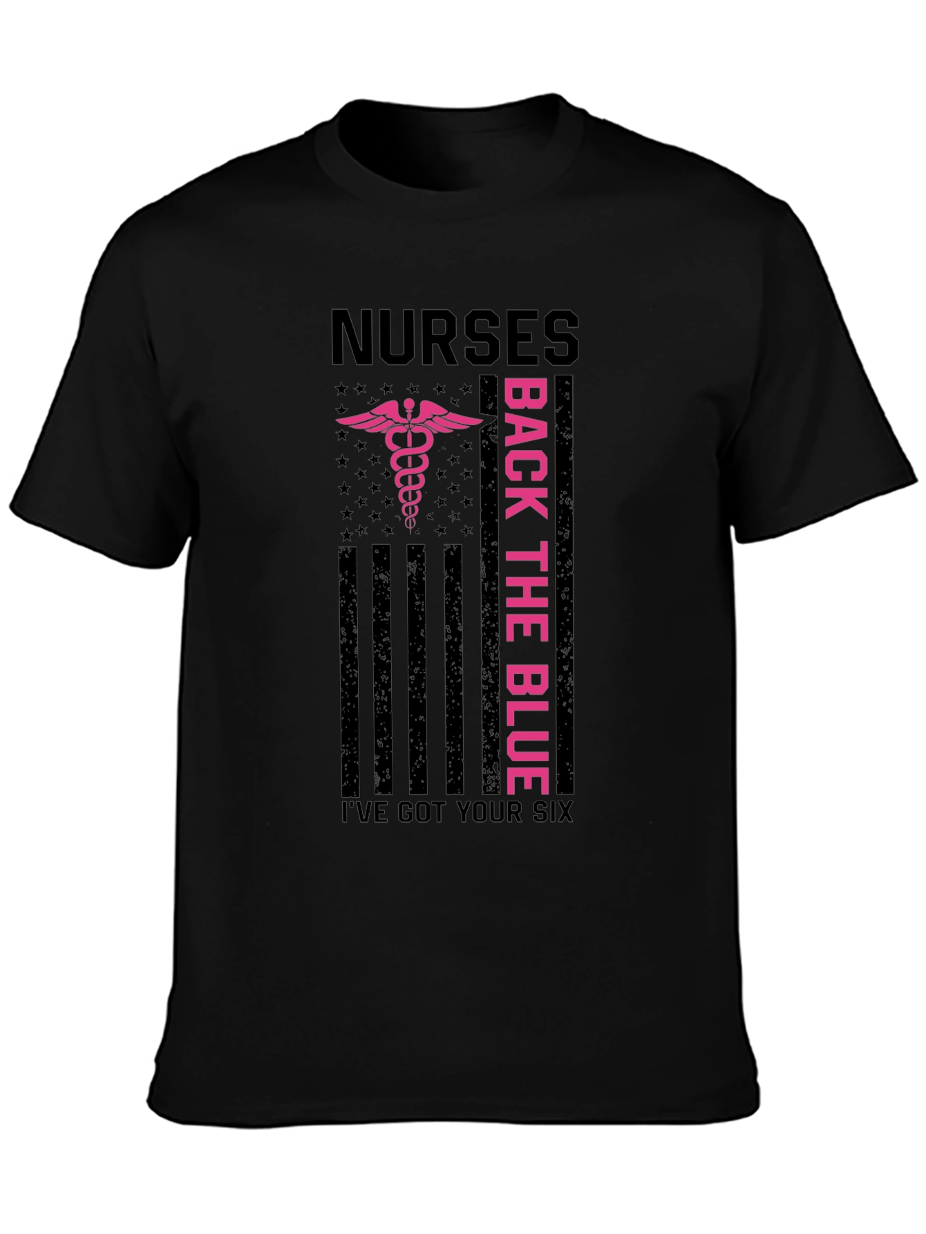Nurses Back the Blue Graphic T-Shirt
