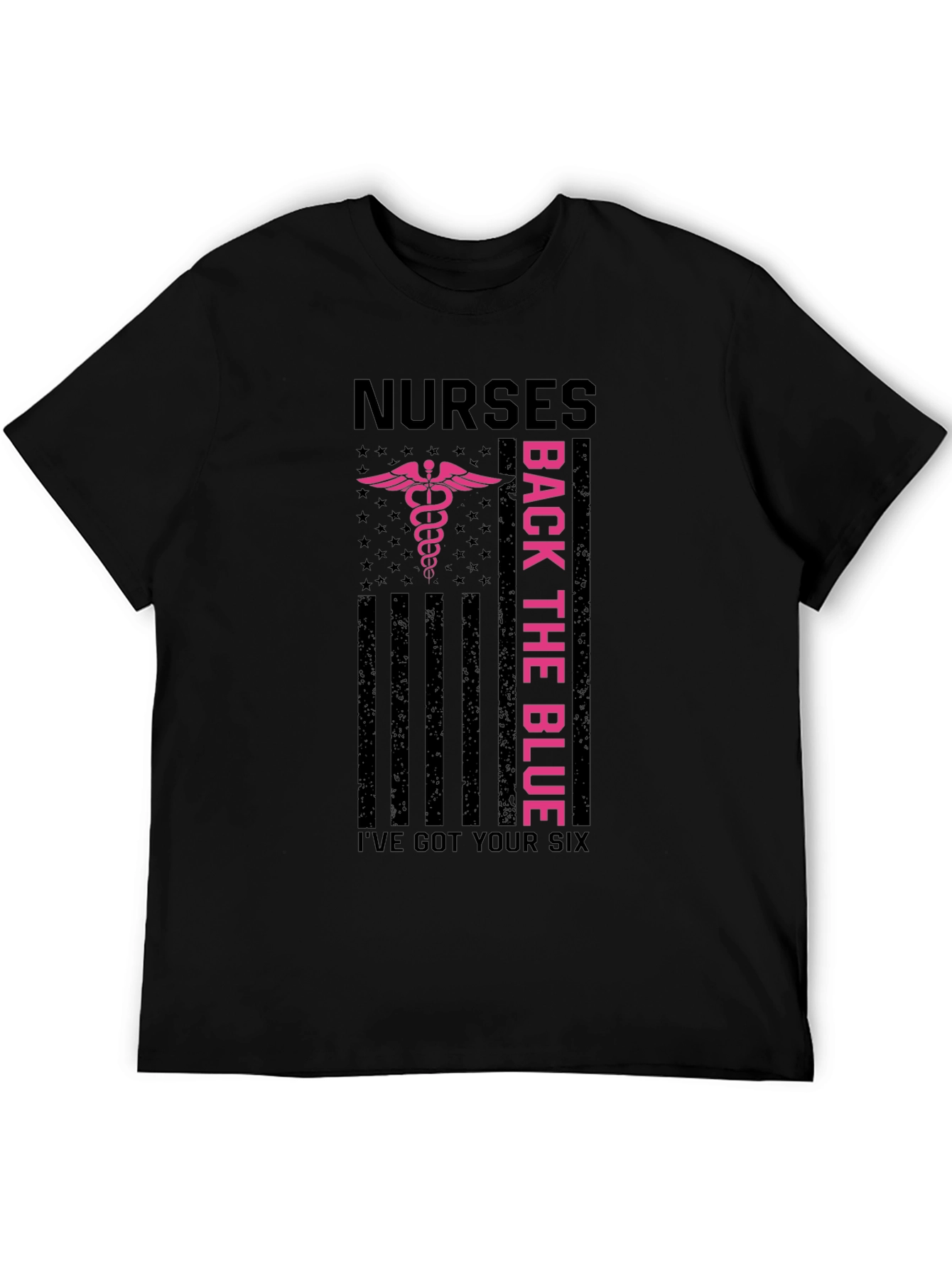 Nurses Back the Blue Graphic T-Shirt