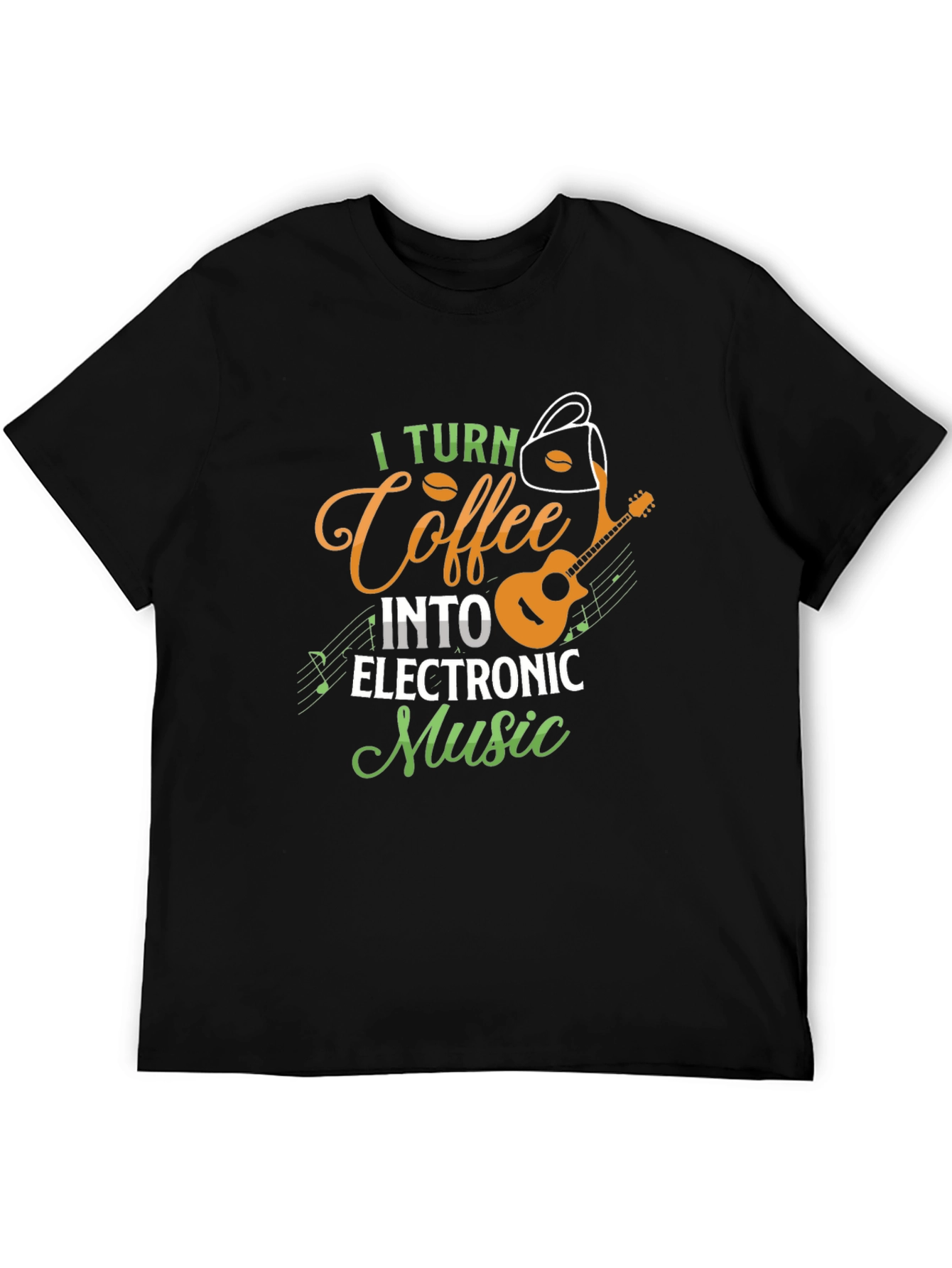 Coffee to Electronic Music T-Shirt