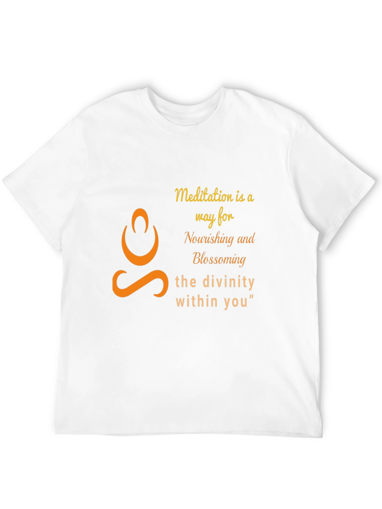 Meditation Divinity T-Shirt - Nourishing Blossoming Graphic Tee