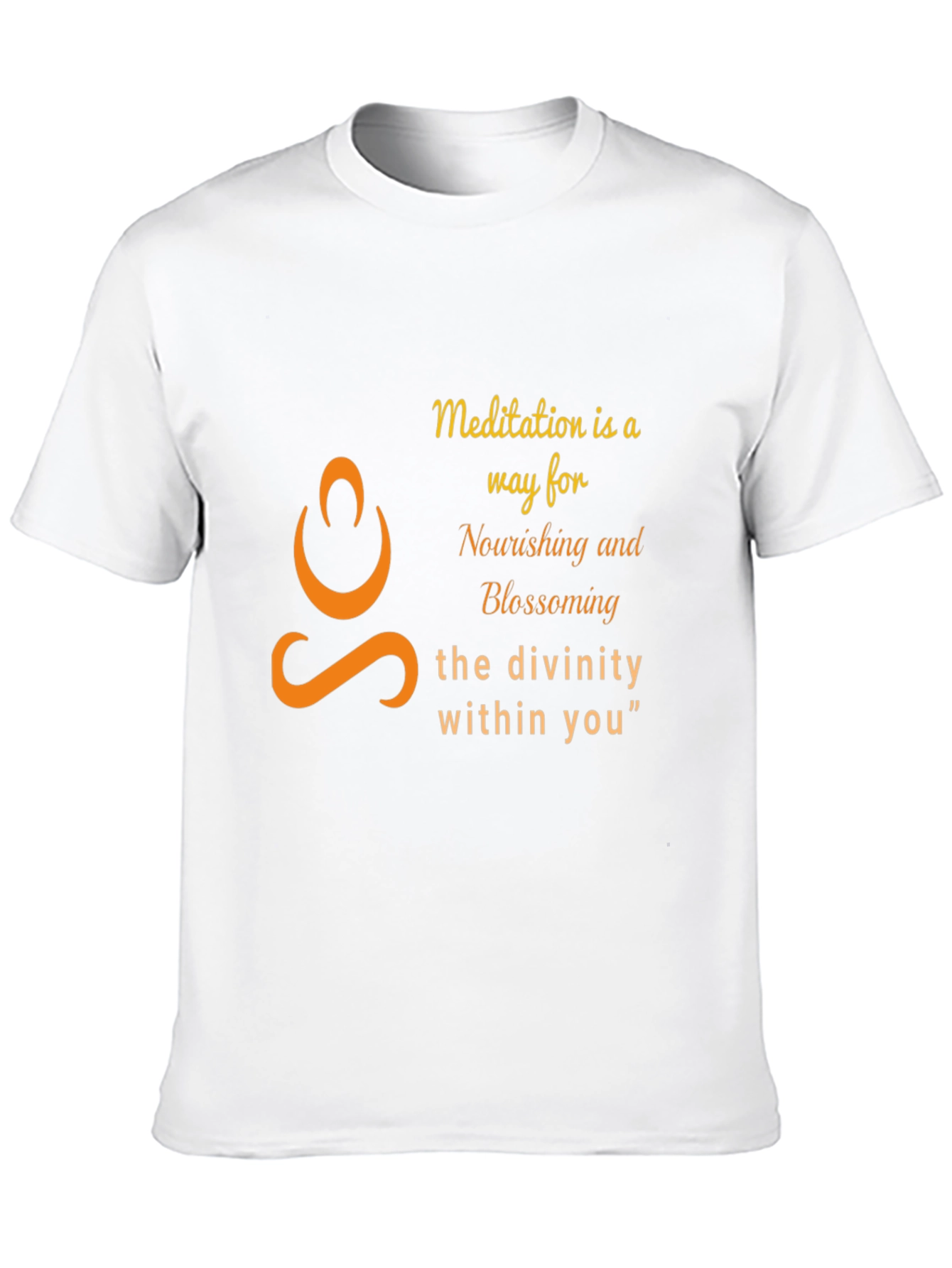 Meditation Divinity T-Shirt - Nourishing Blossoming Graphic Tee