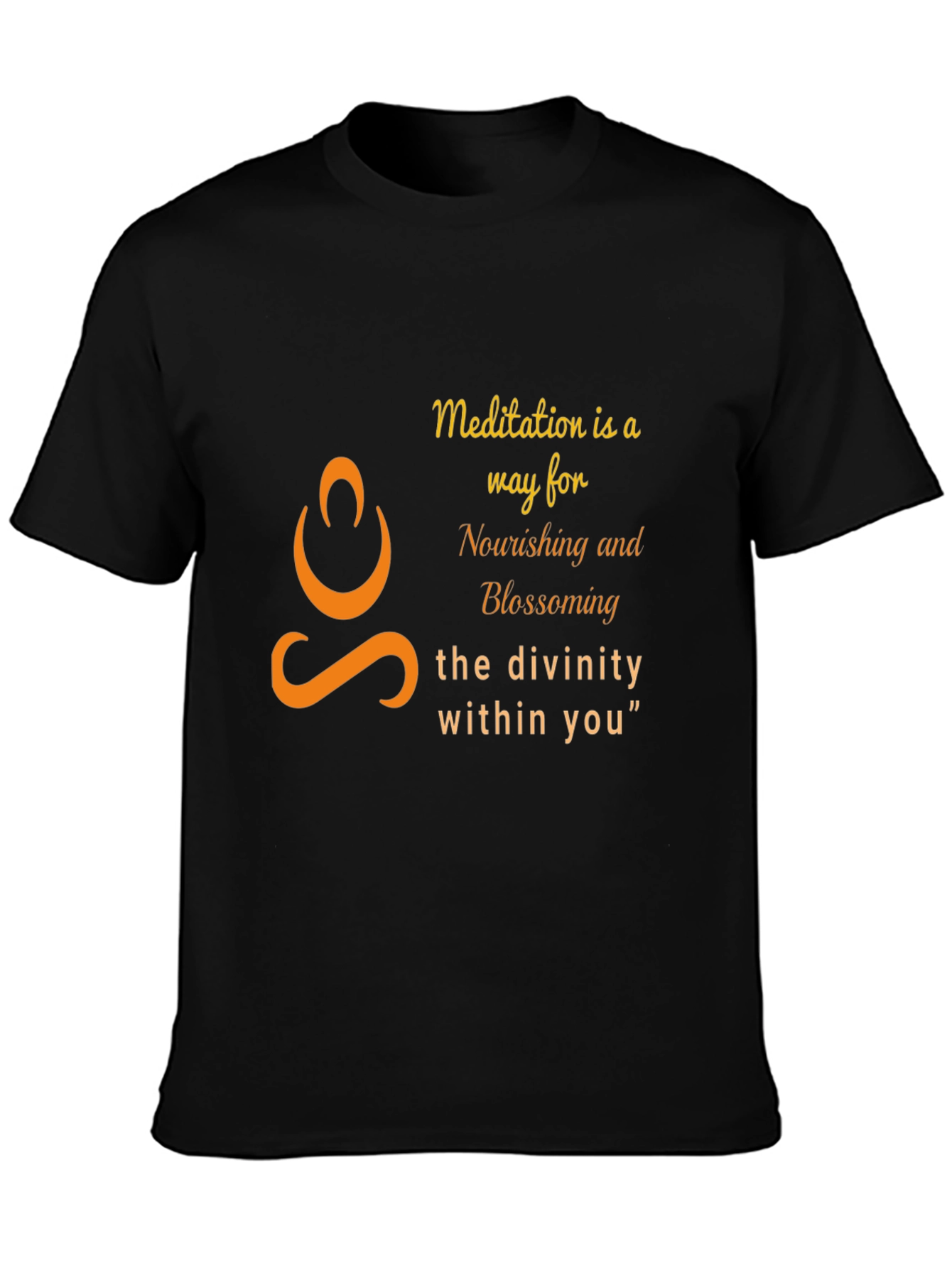 Meditation Divinity T-Shirt - Nourishing Blossoming Graphic Tee