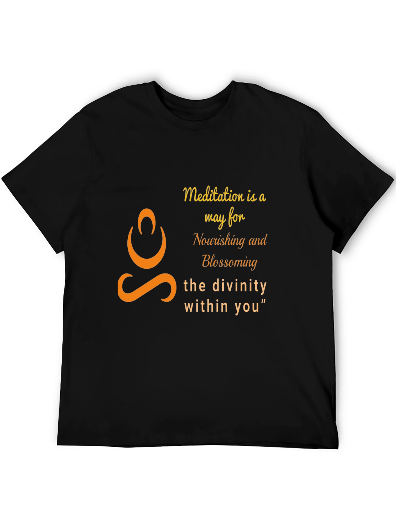 Meditation Divinity T-Shirt - Nourishing Blossoming Graphic Tee