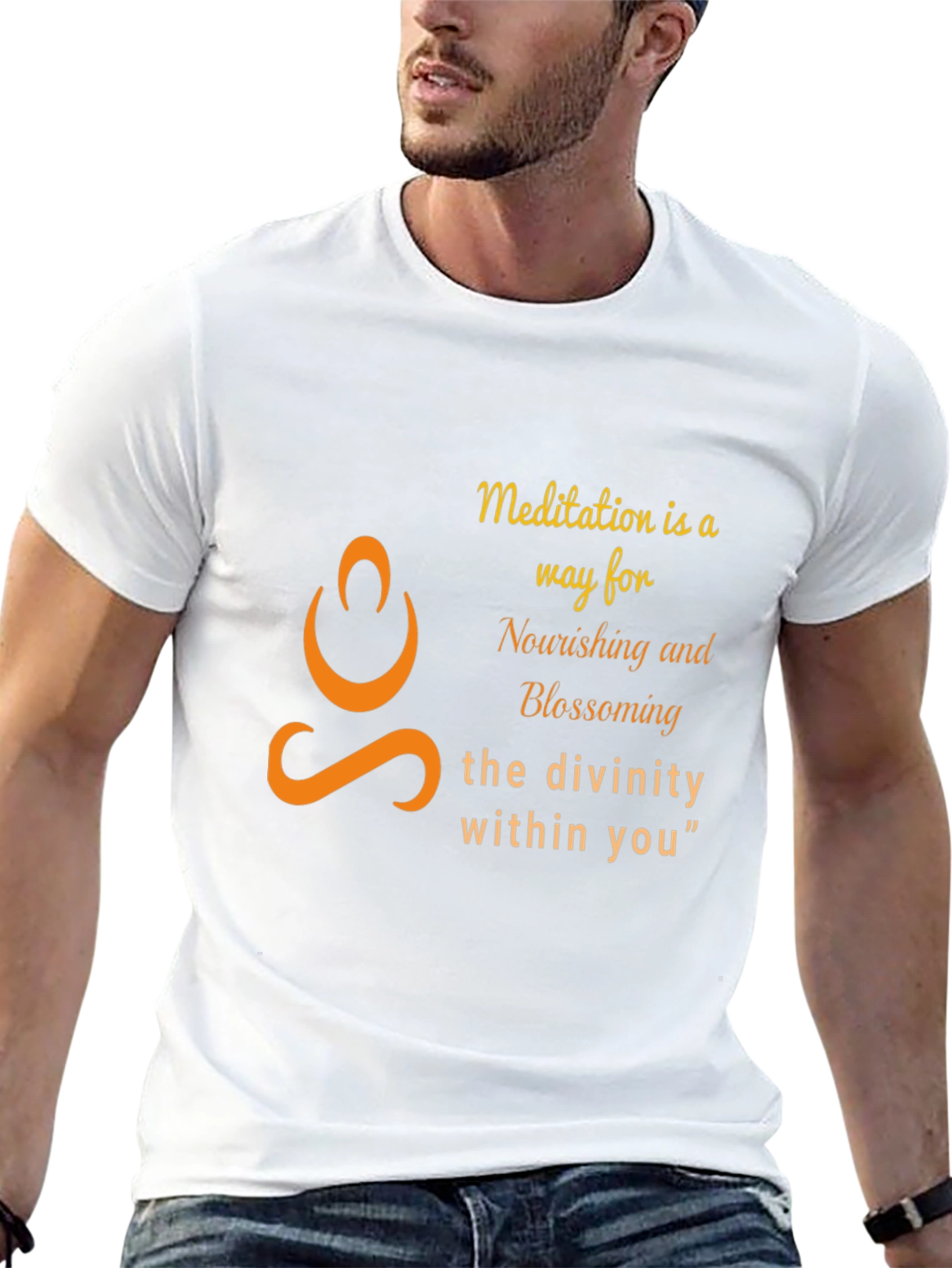 Meditation Divinity T-Shirt - Nourishing Blossoming Graphic Tee