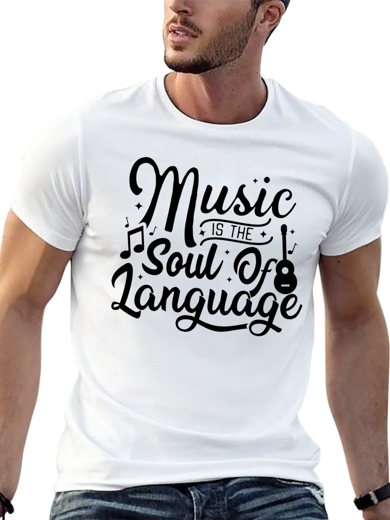 Music is the Soul T-Shirt - Soft Cotton Blend