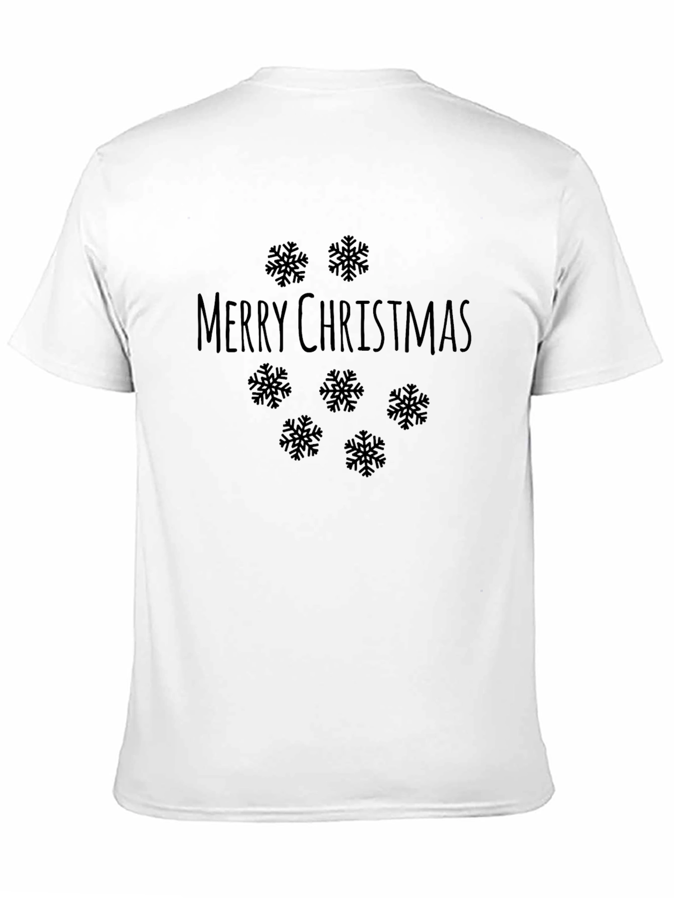 Merry Christmas Snowflake T-Shirt - Holiday Festive Tee