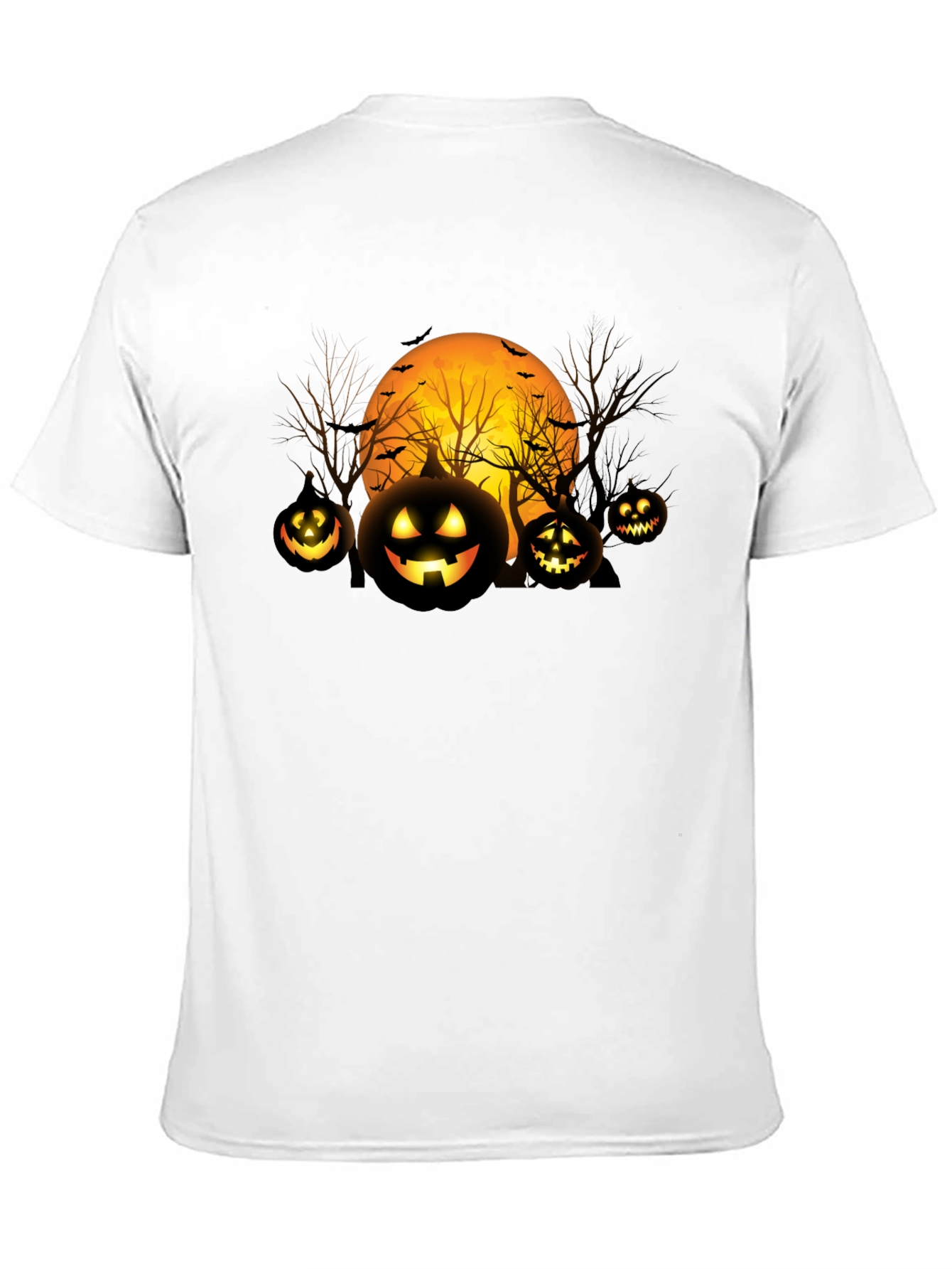 Halloween Pumpkin Moon Graphic T-Shirt