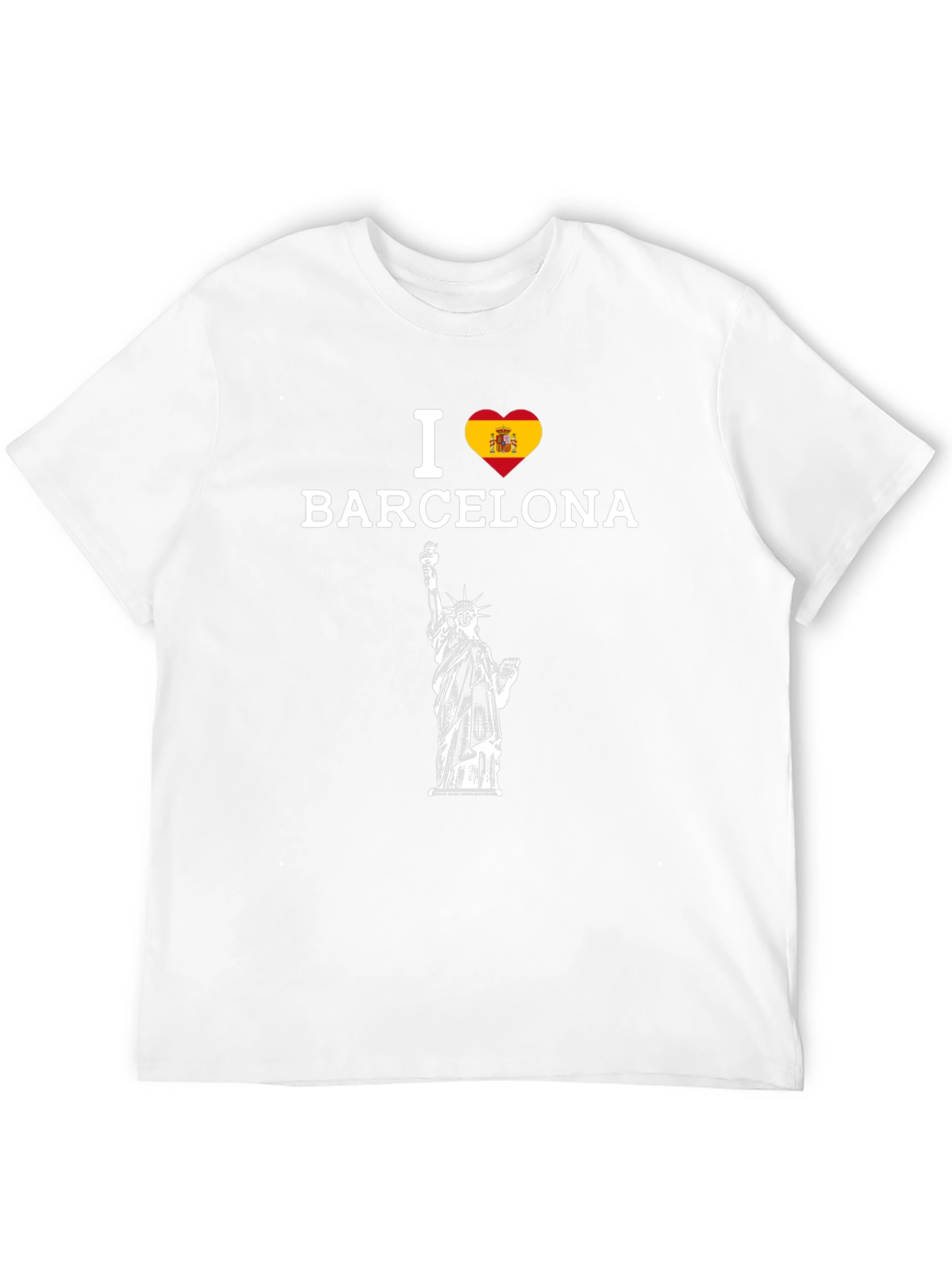 I Love Barcelona T-Shirt Statue of Liberty