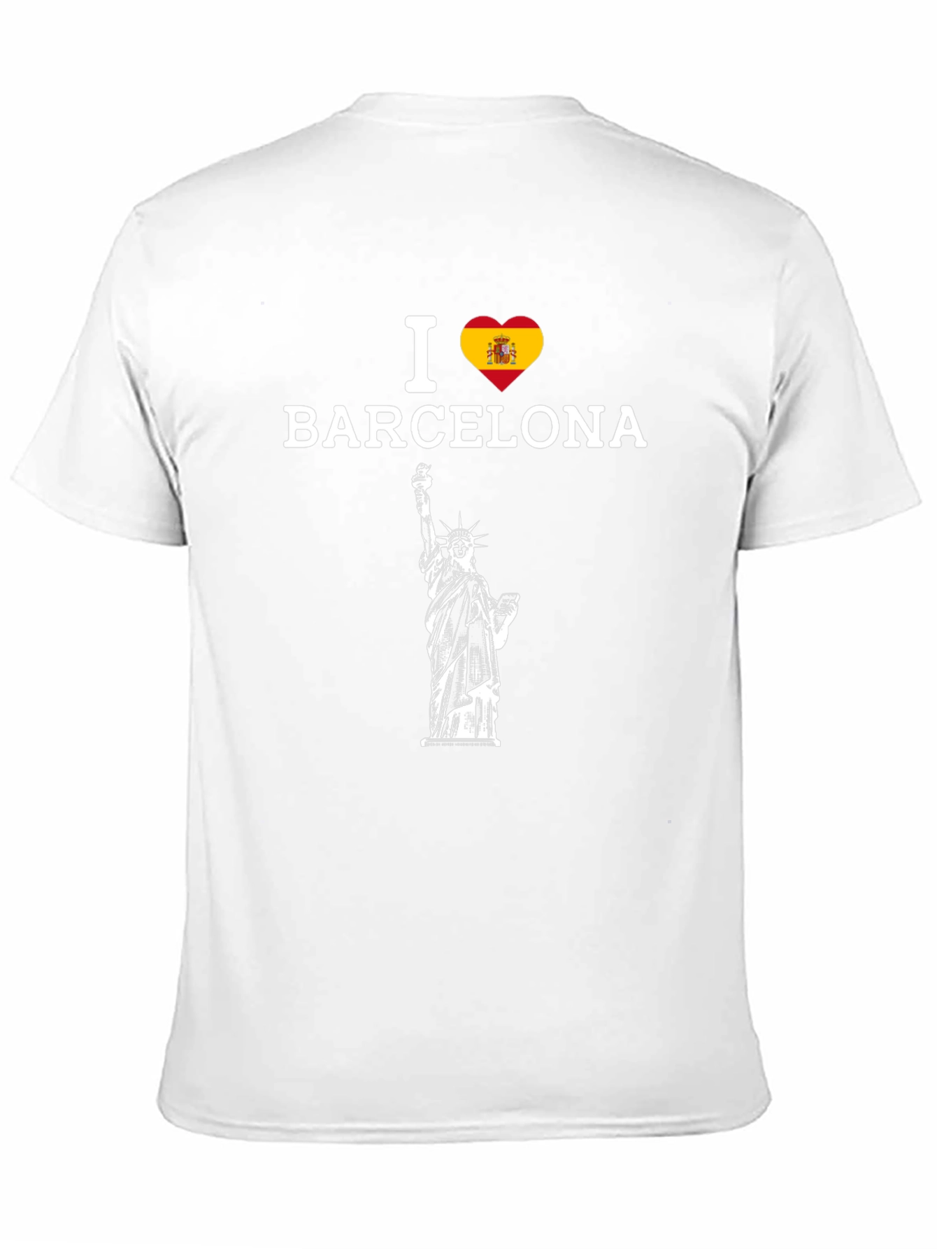 I Love Barcelona T-Shirt Statue of Liberty