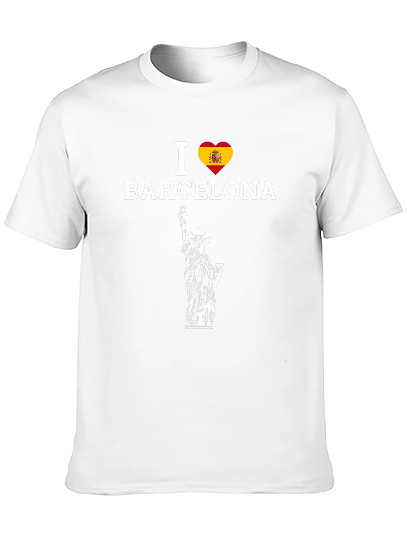 I Love Barcelona T-Shirt Statue of Liberty