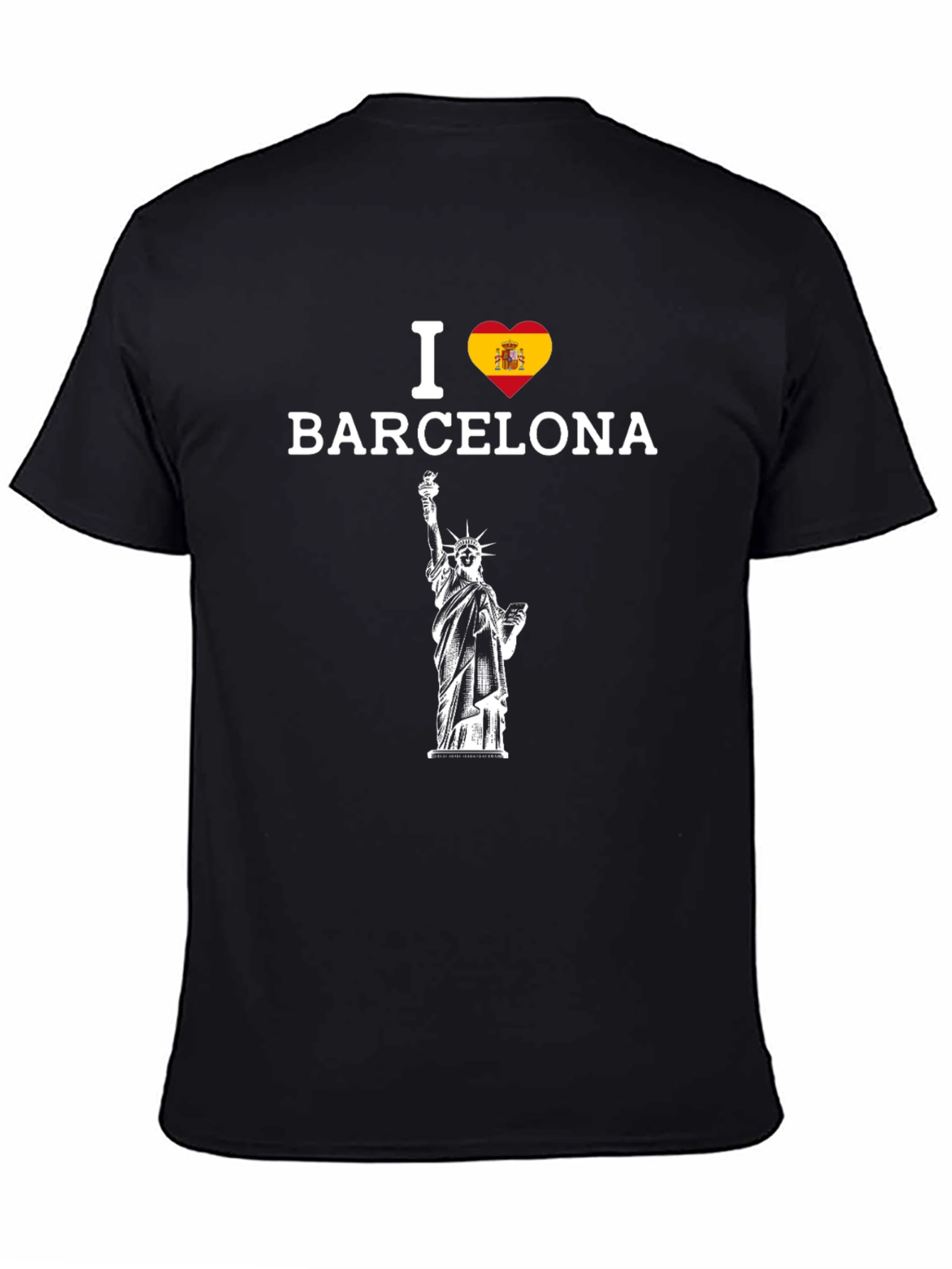 I Love Barcelona T-Shirt Statue of Liberty
