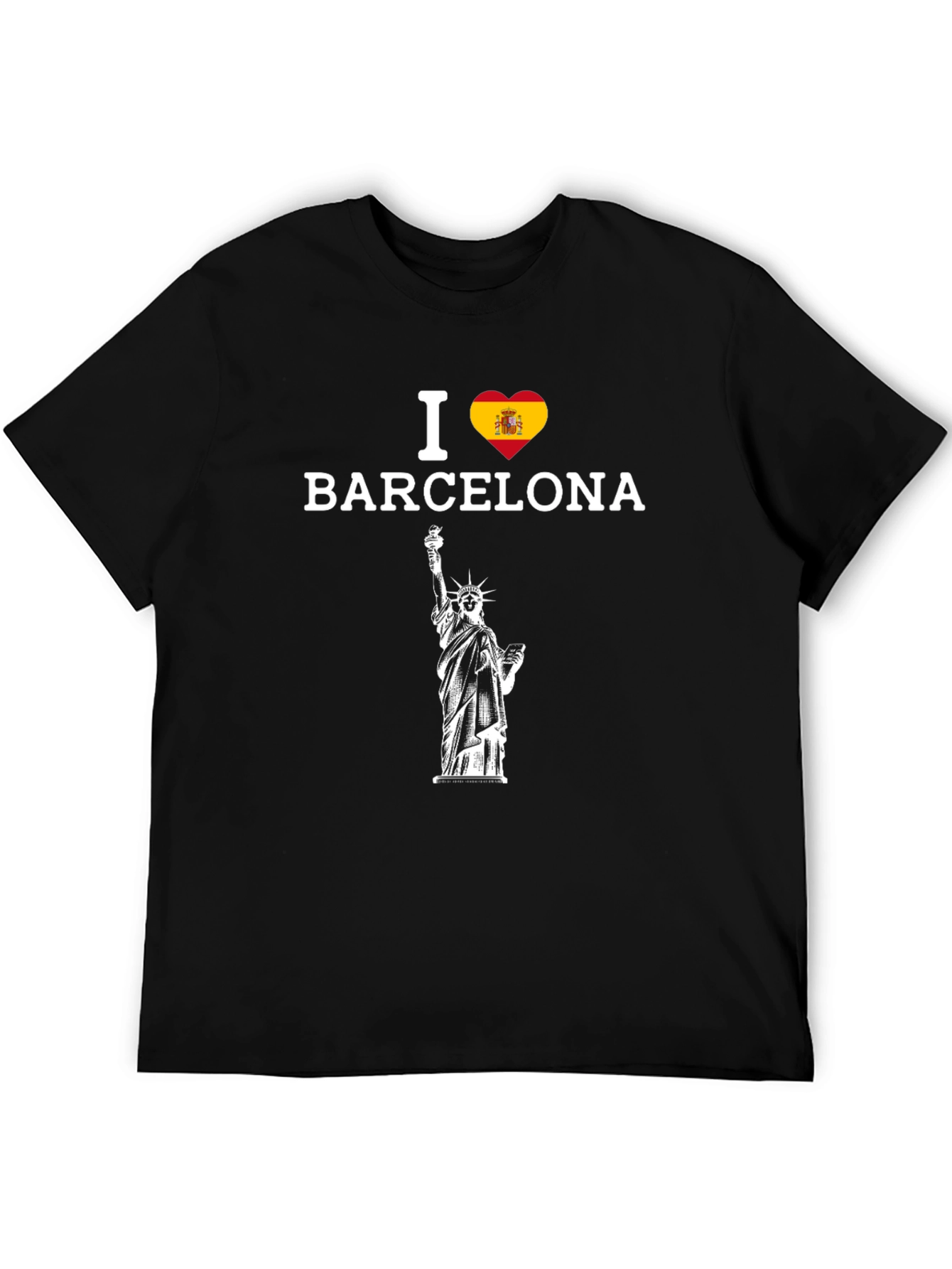 I Love Barcelona T-Shirt Statue of Liberty