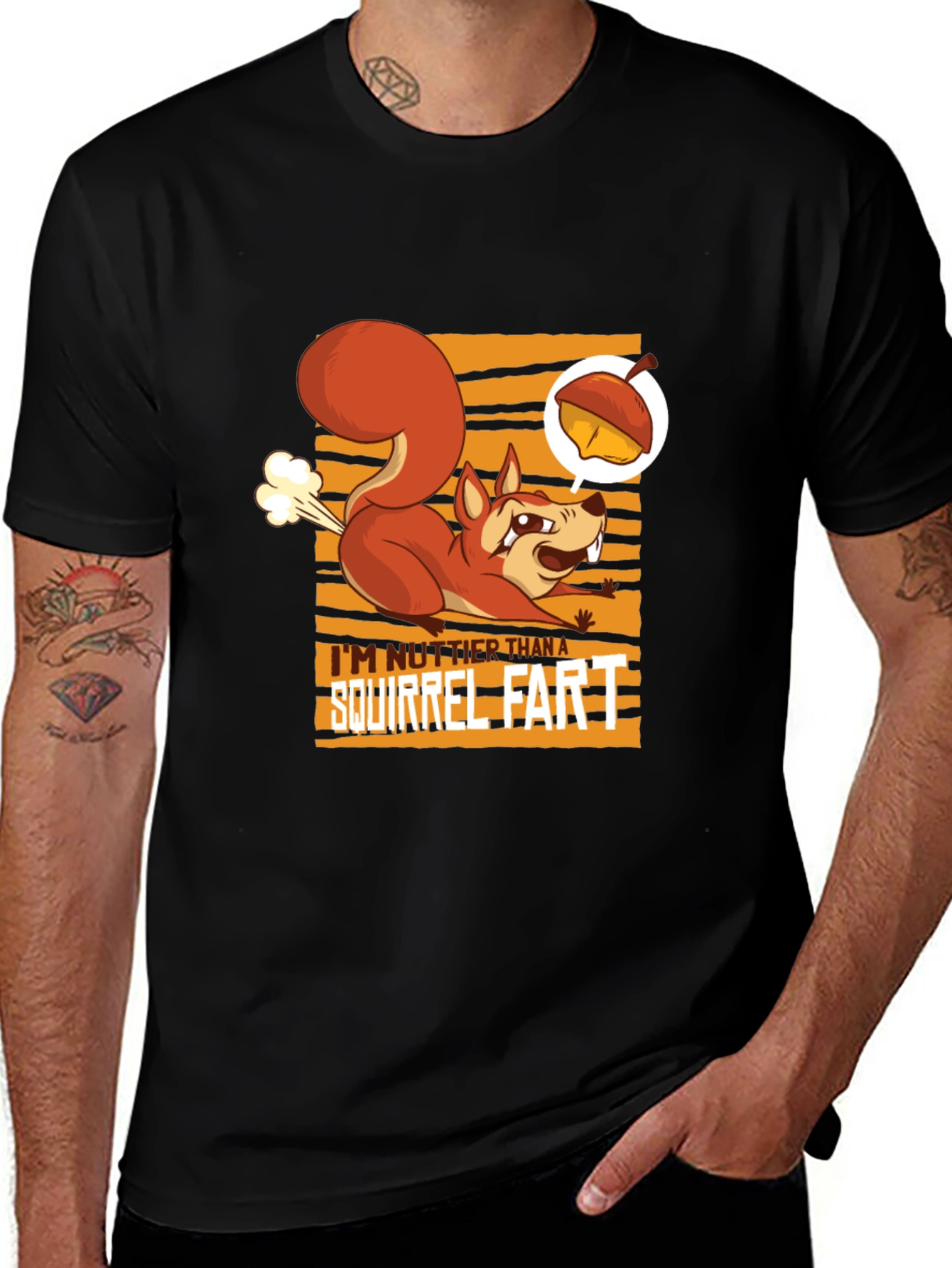 Squirrel Fart T-Shirt - Funny Animal Humor Tee