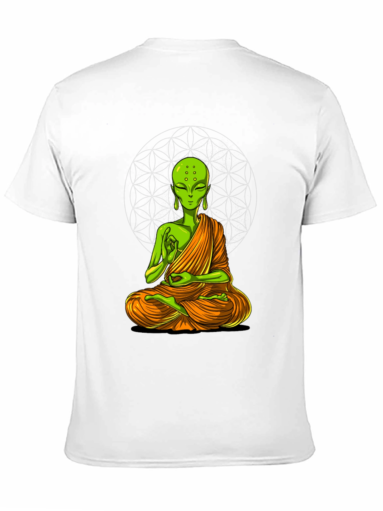 Meditating Alien T-Shirt - Black