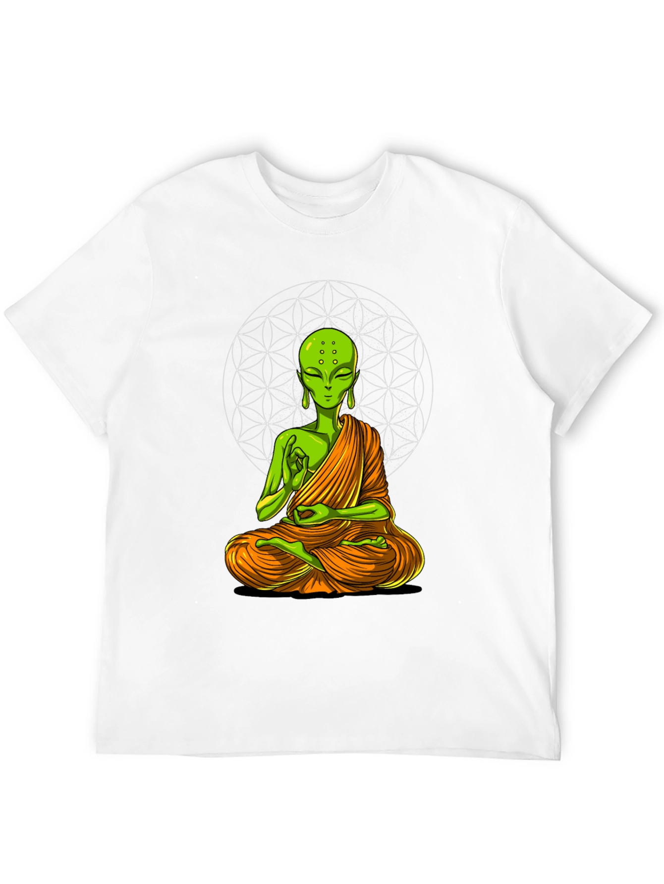 Meditating Alien T-Shirt - Black