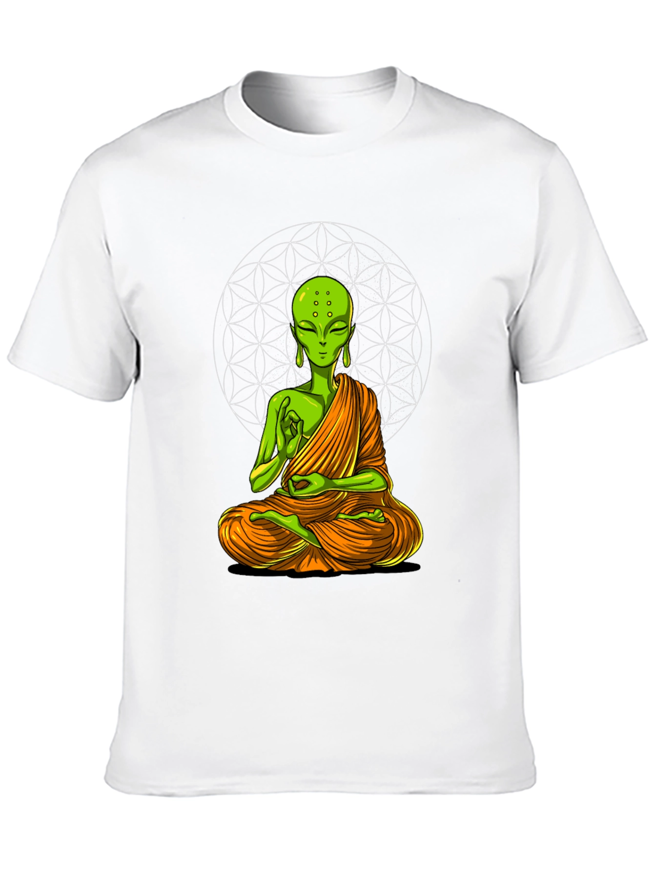 Meditating Alien T-Shirt - Black