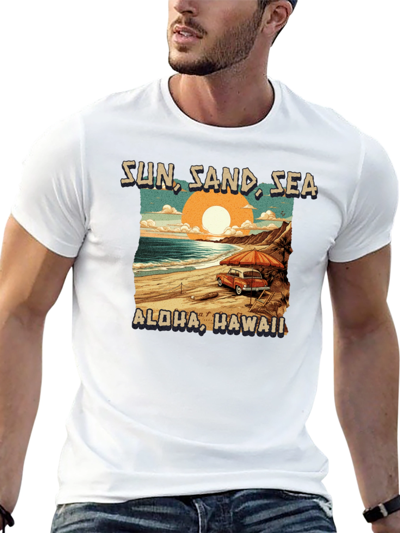 Sun Sand Sea Aloha Hawaii T-Shirt