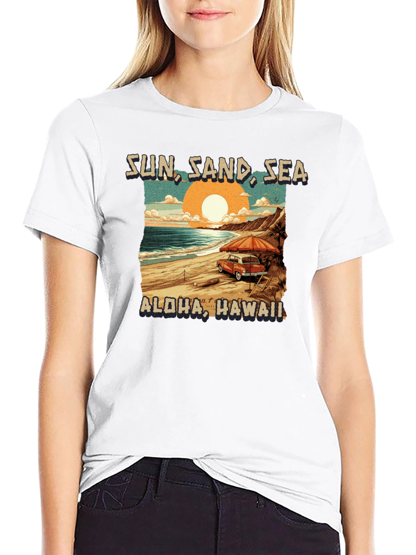 Sun Sand Sea Aloha Hawaii T-Shirt