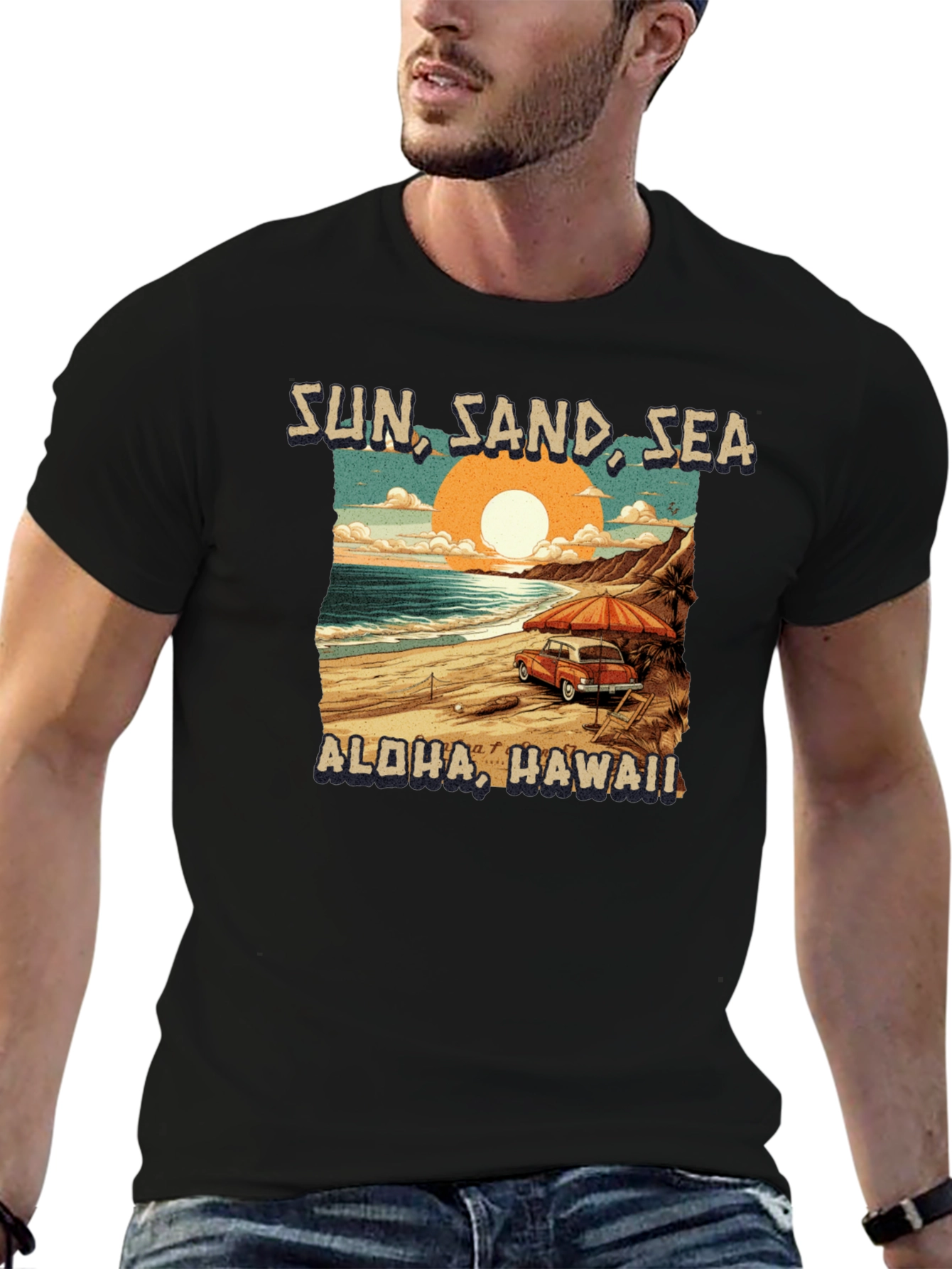 Sun Sand Sea Aloha Hawaii T-Shirt