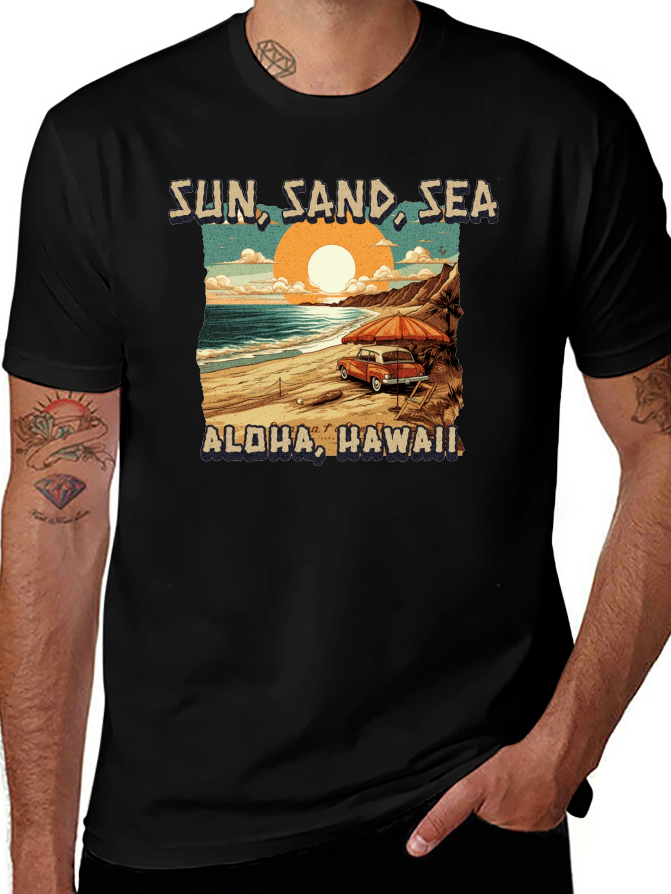Sun Sand Sea Aloha Hawaii T-Shirt