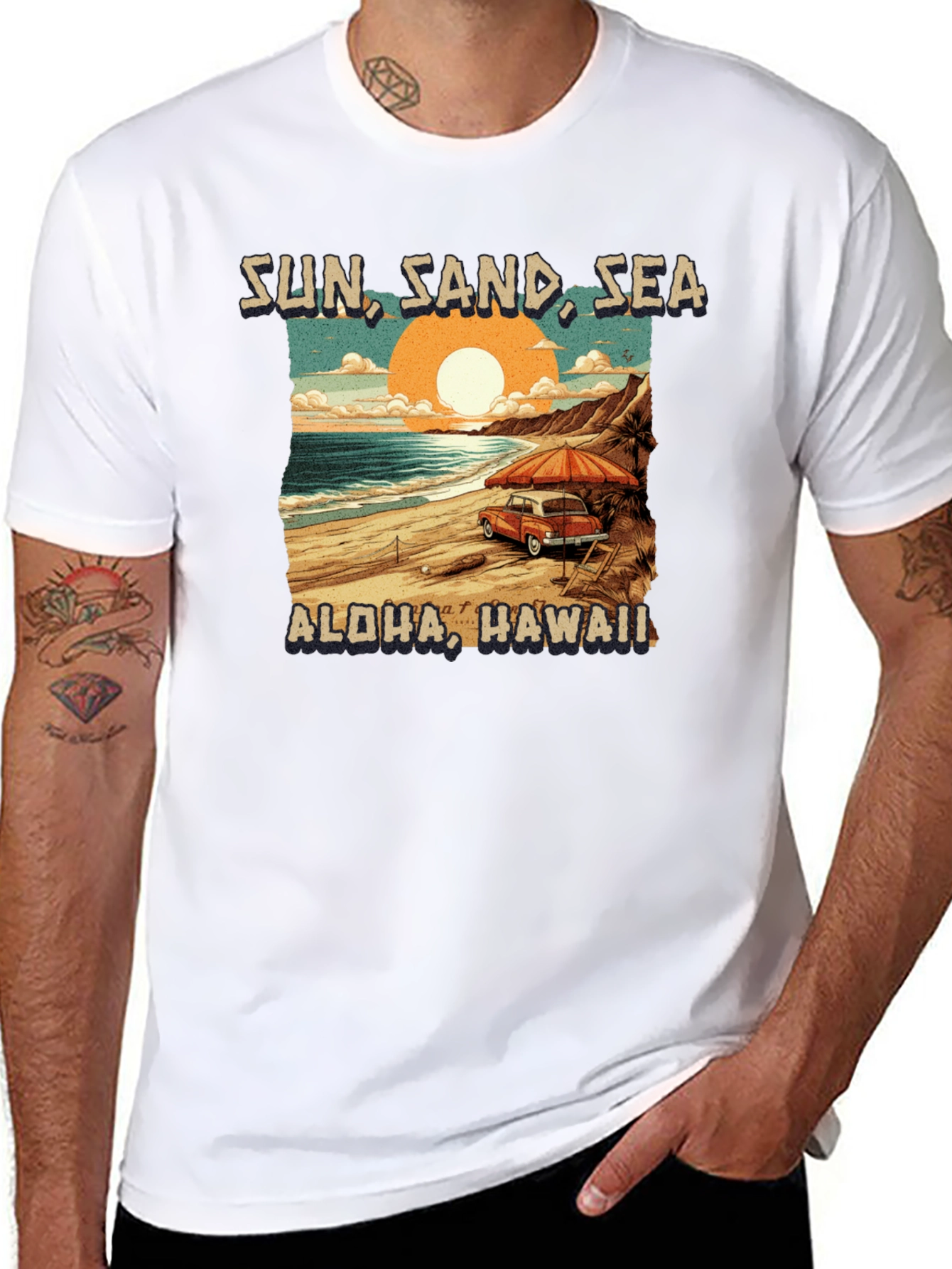 Sun Sand Sea Aloha Hawaii T-Shirt