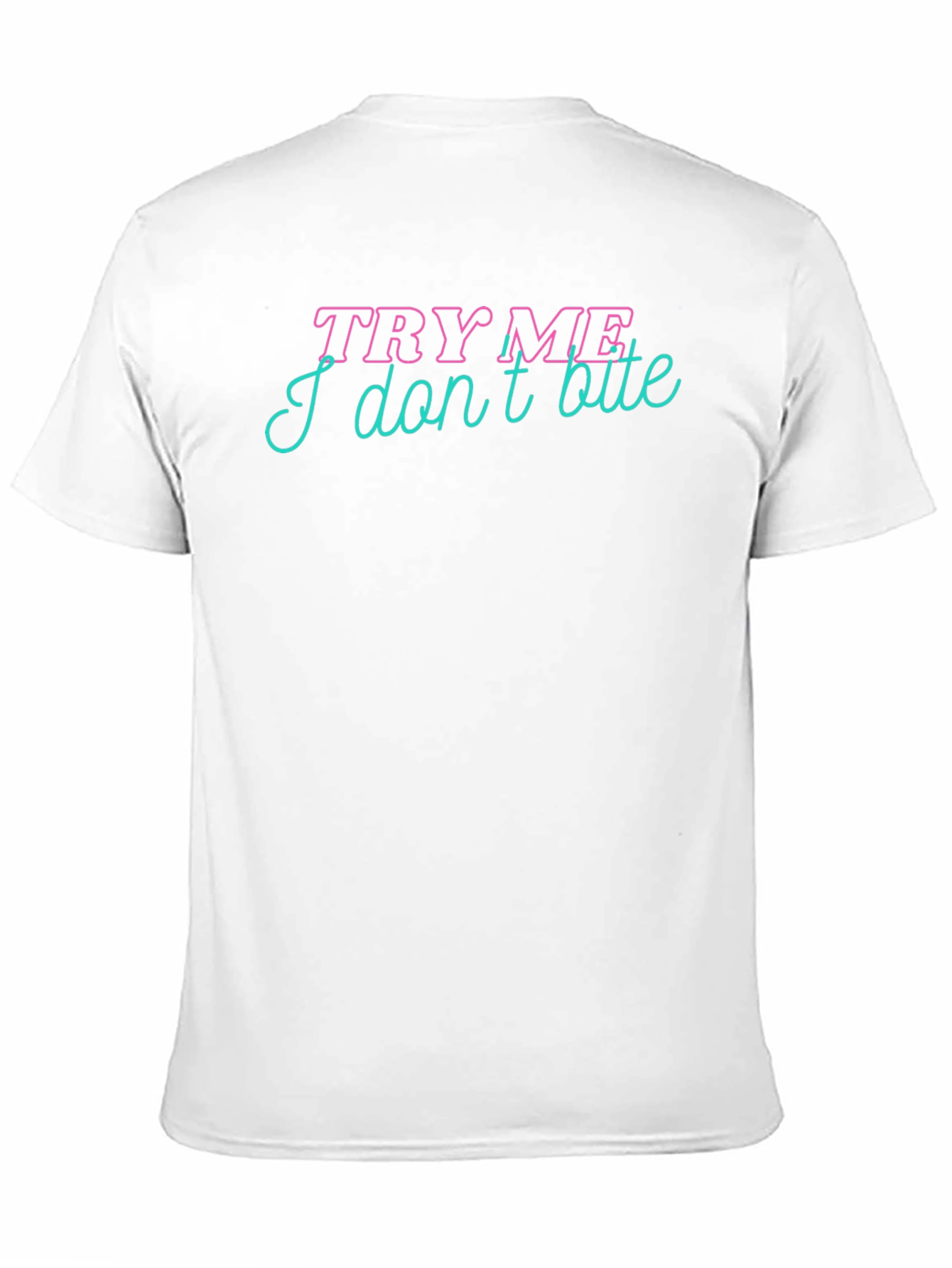 Try Me I Dont Bite Black Graphic Tee