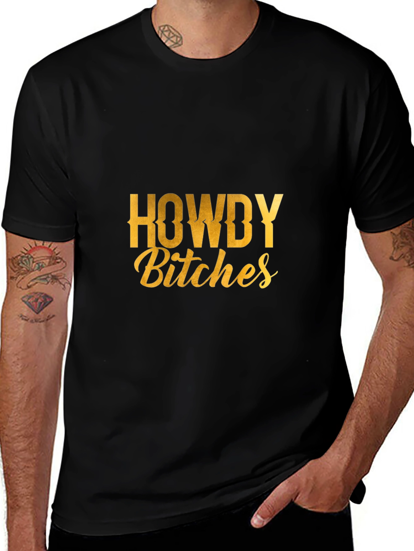 Howdy Bitches Graphic Tee - Western Style
