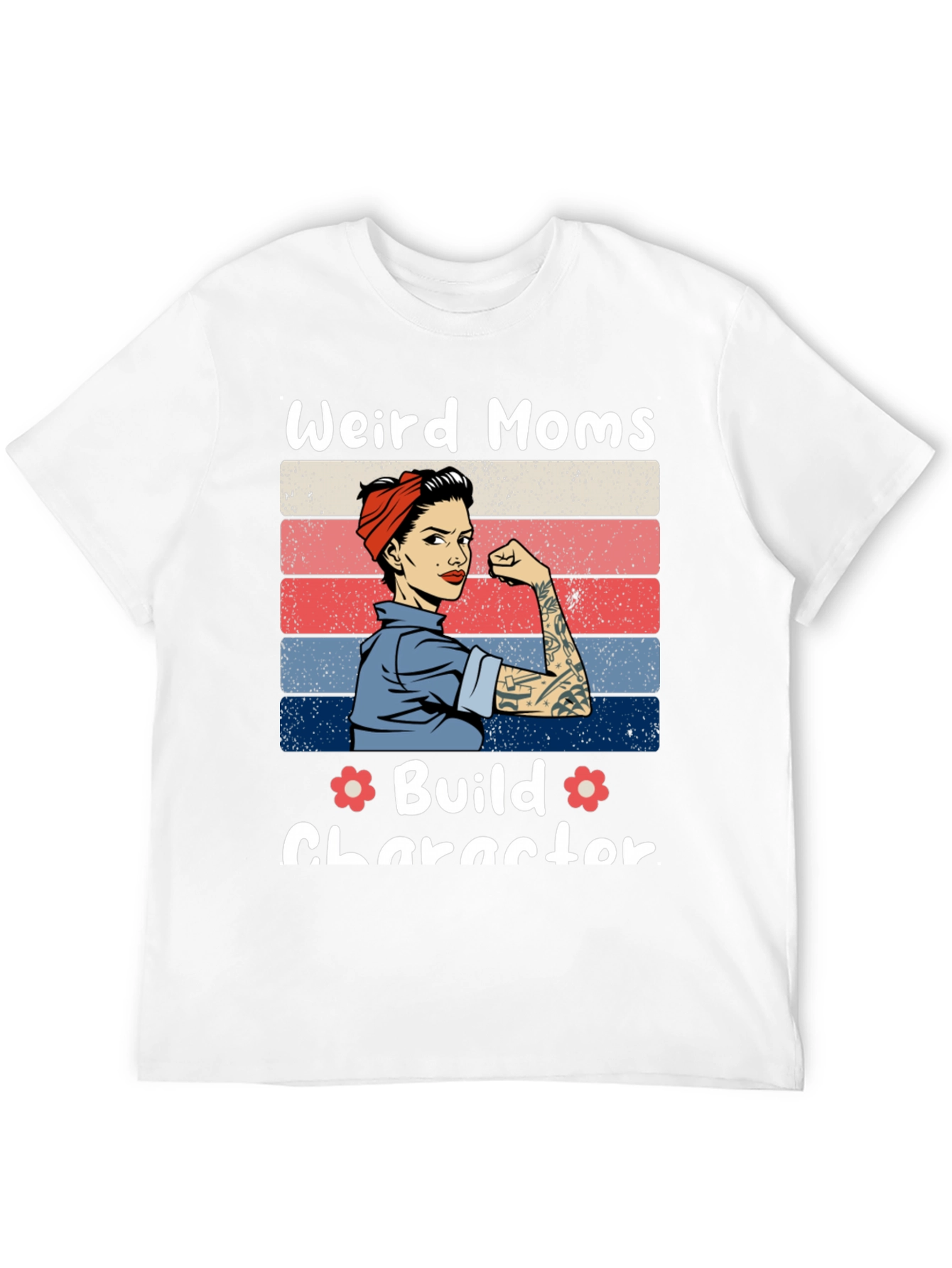 Weird Moms Build Character Graphic Tee